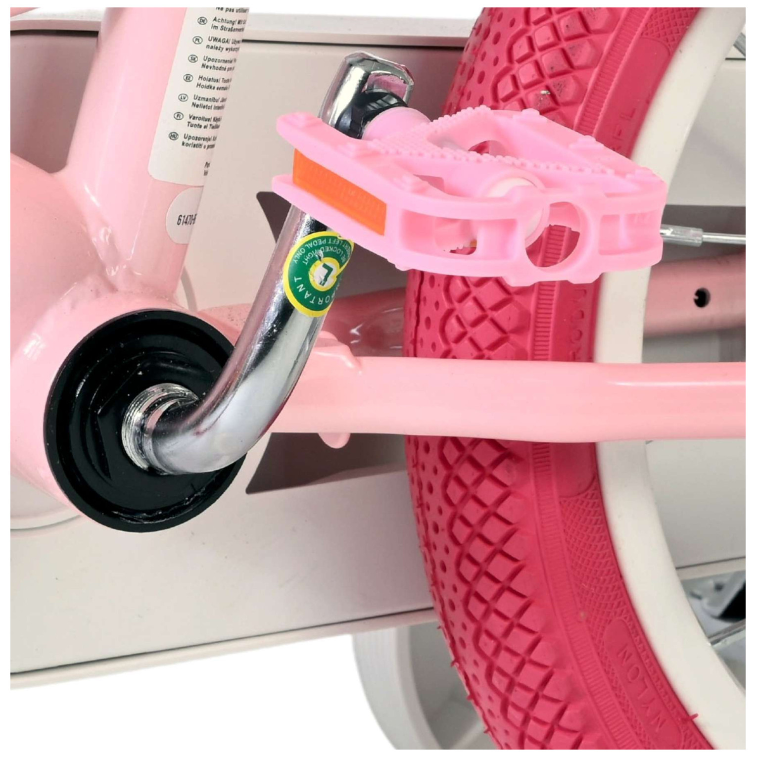 Volare Unicorn Fiets - 14 inch - Roze