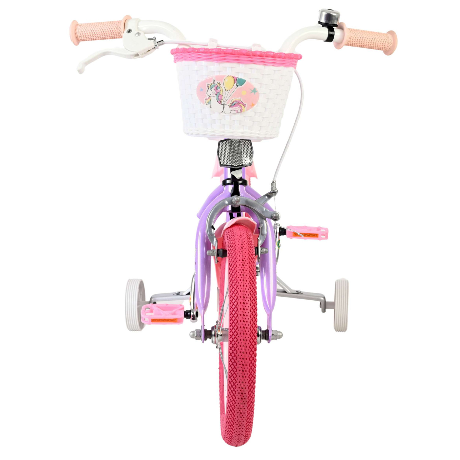 Volare Unicorn Fiets - 14 inch - Paars