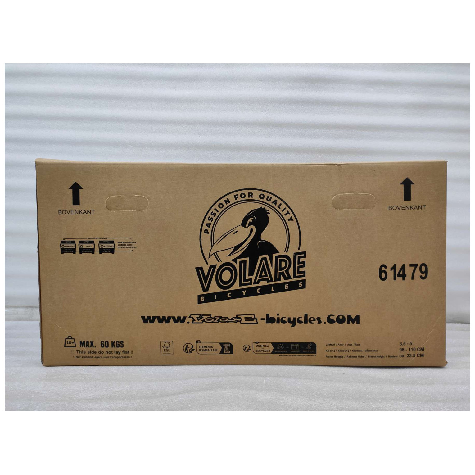 Volare Unicorn Fiets - 14 inch - Paars