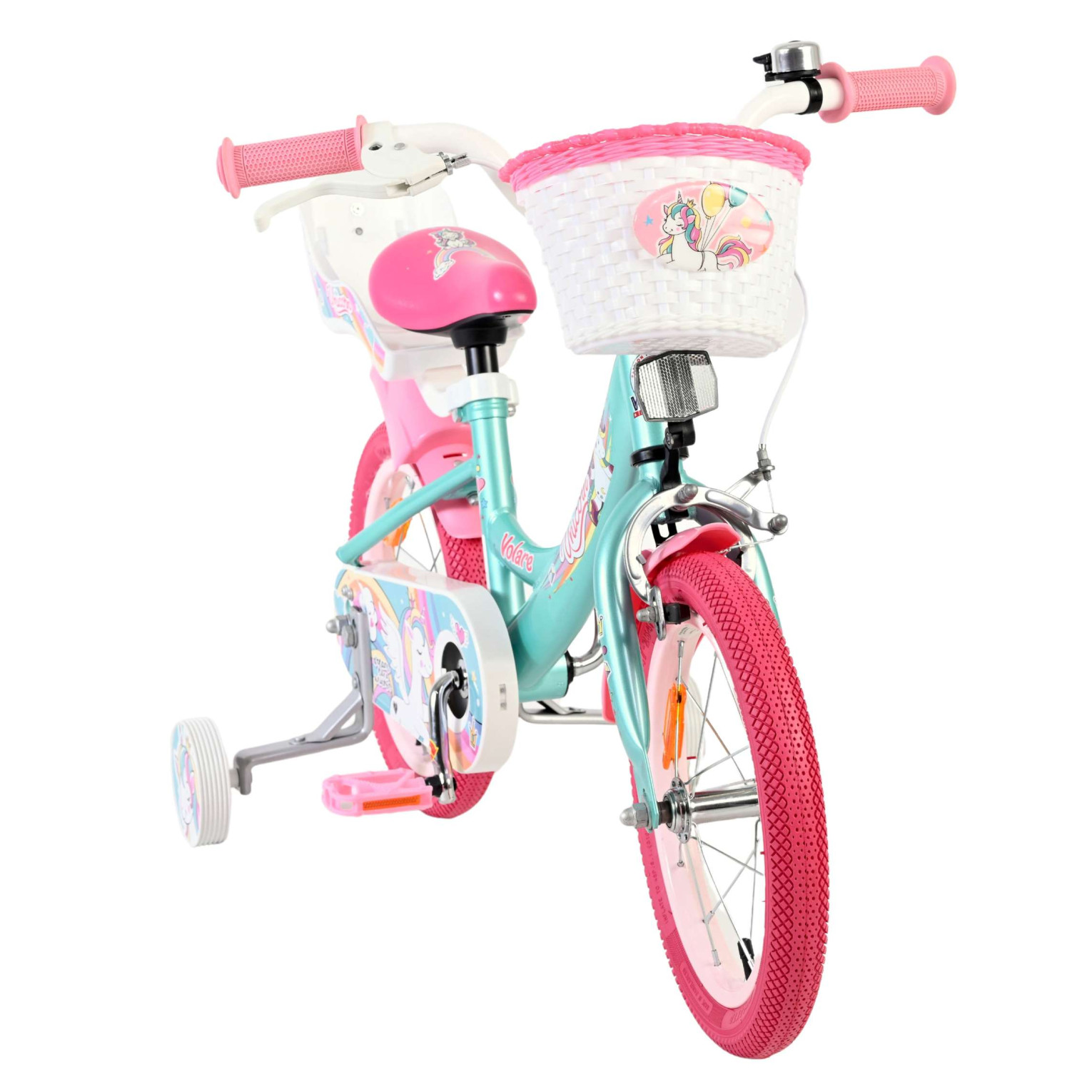 Volare Unicorn Fiets - 14 inch - Groen
