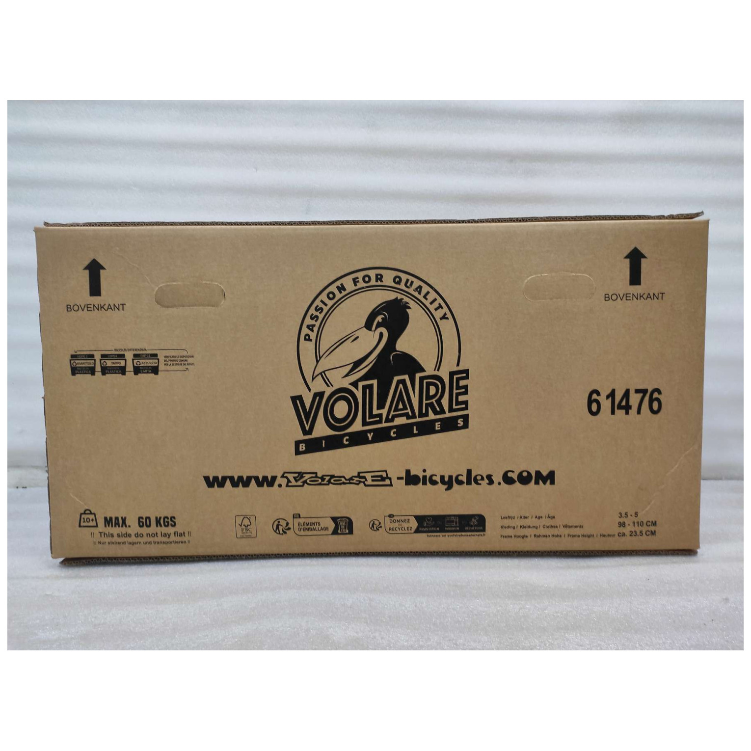 Volare Unicorn Fiets - 14 inch - Groen