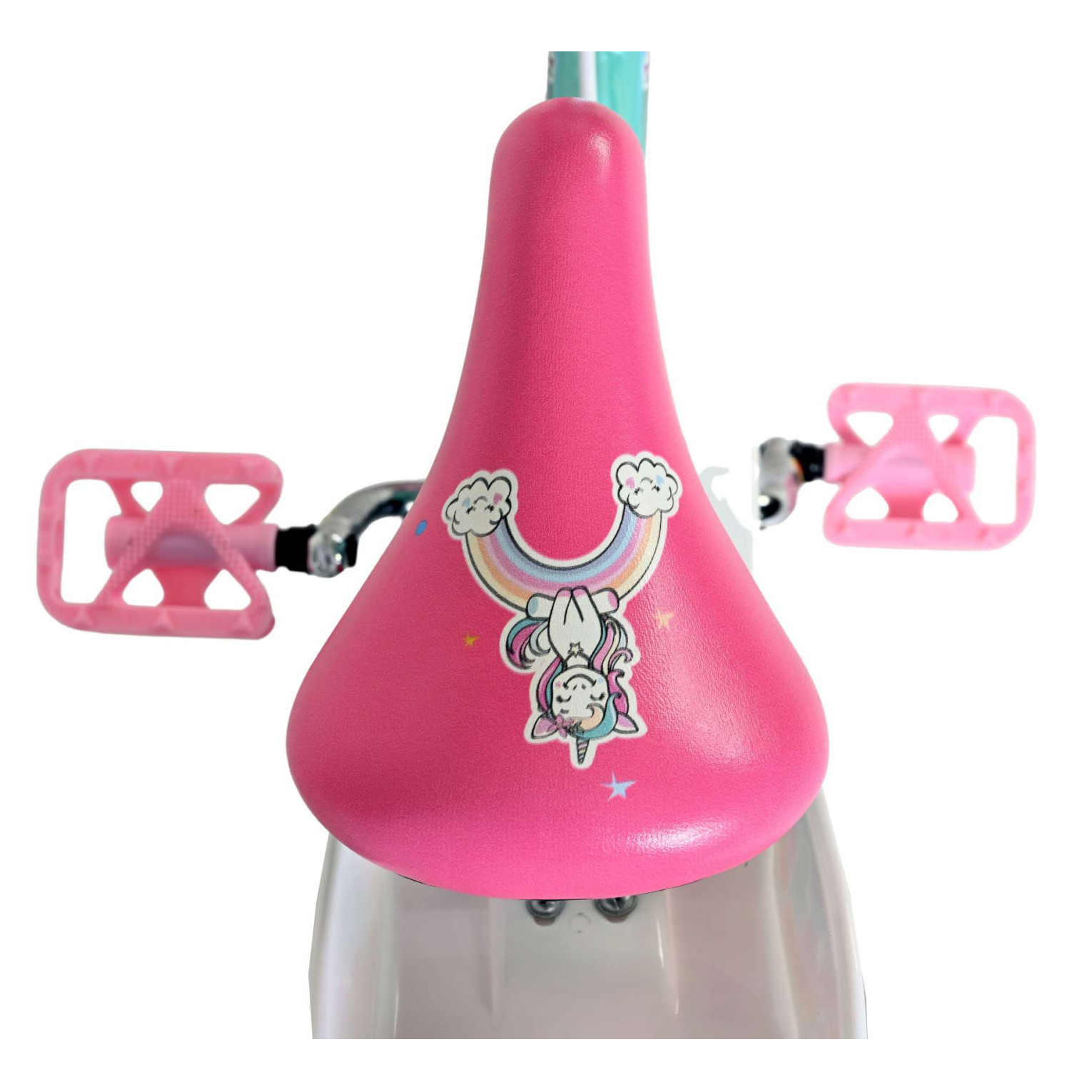 Volare Unicorn Fiets - 14 inch - Groen - Twee Handremmen