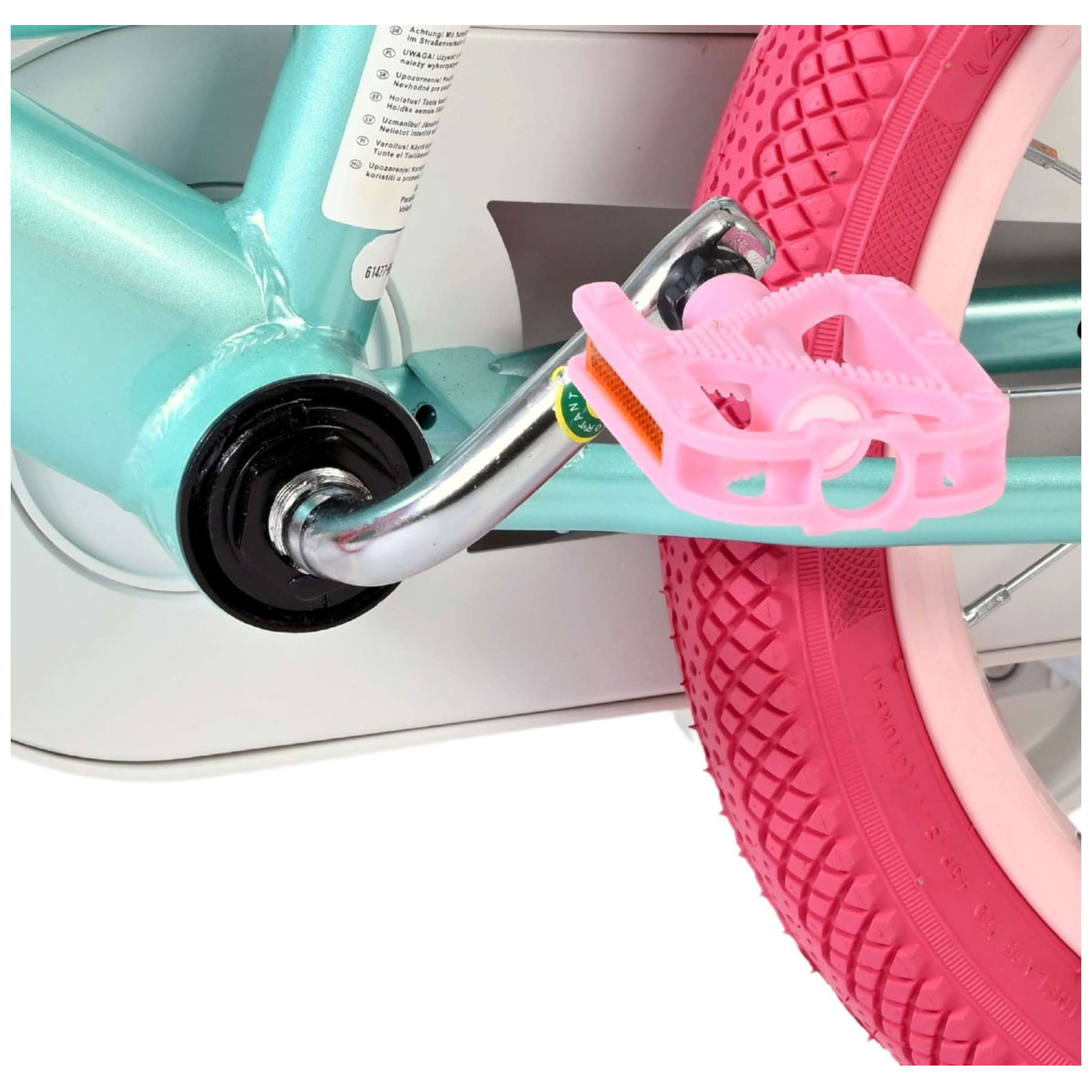 Volare Unicorn Fiets - 14 inch - Groen - Twee Handremmen