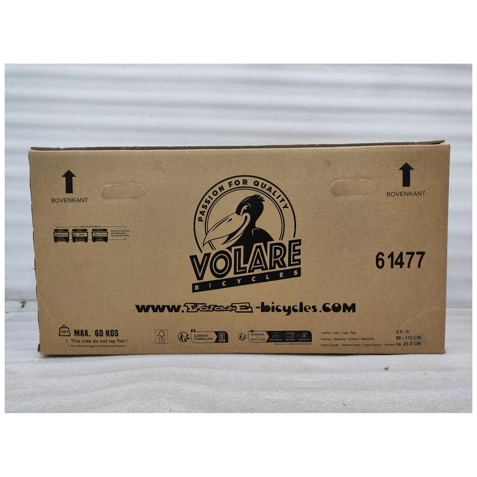 Volare Unicorn Fiets - 14 inch - Groen - Twee Handremmen