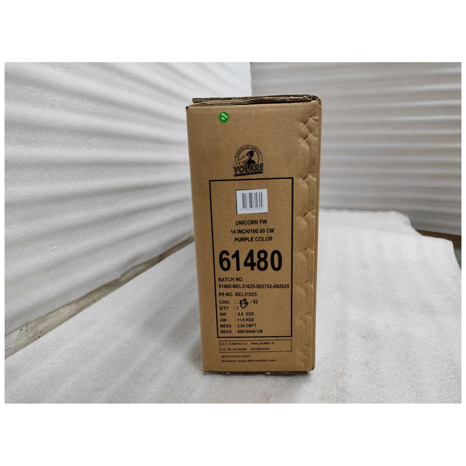 Volare Unicorn Fiets - 14 inch - Paars - Twee Handremmen