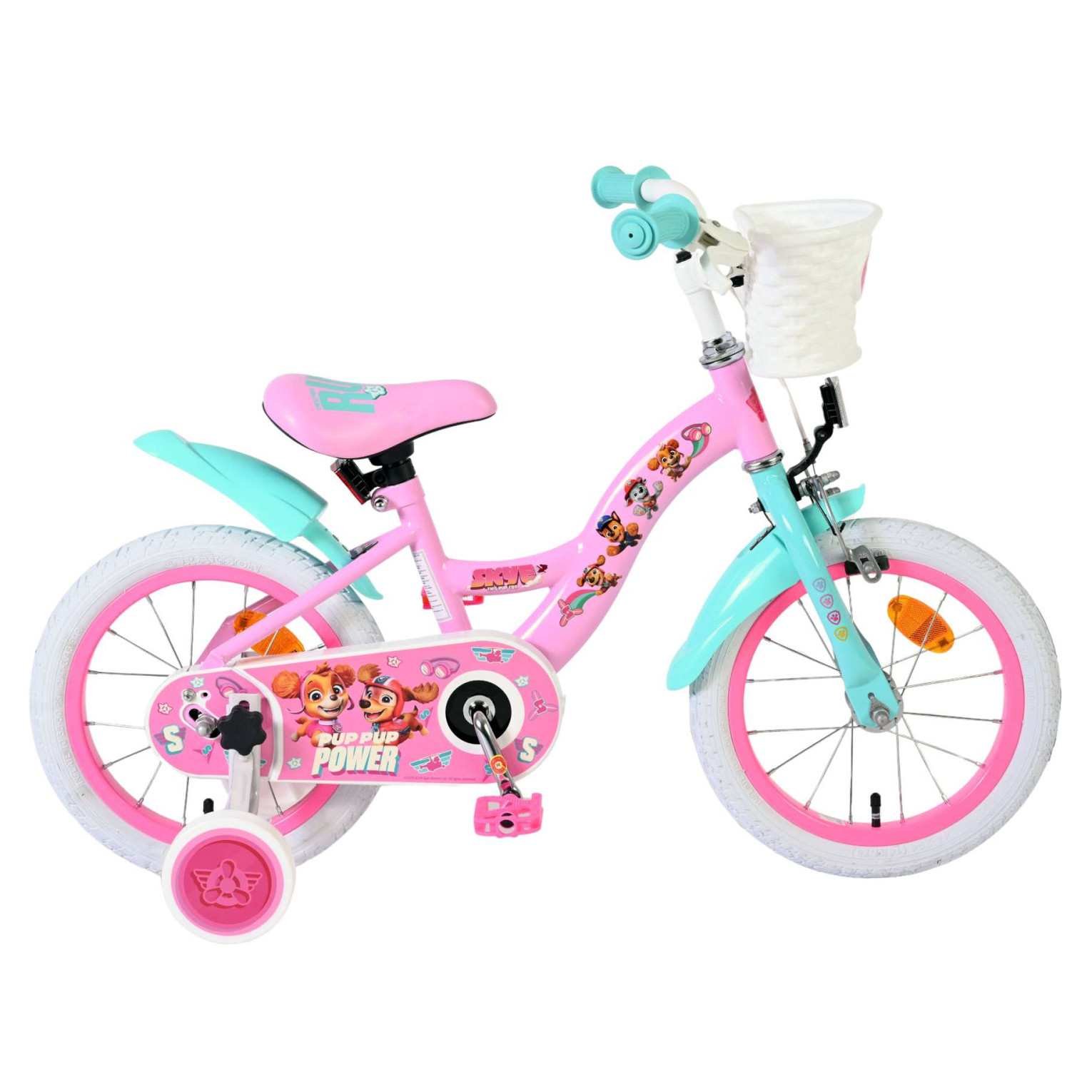 Paw Patrol Fiets - 14 inch - Roze