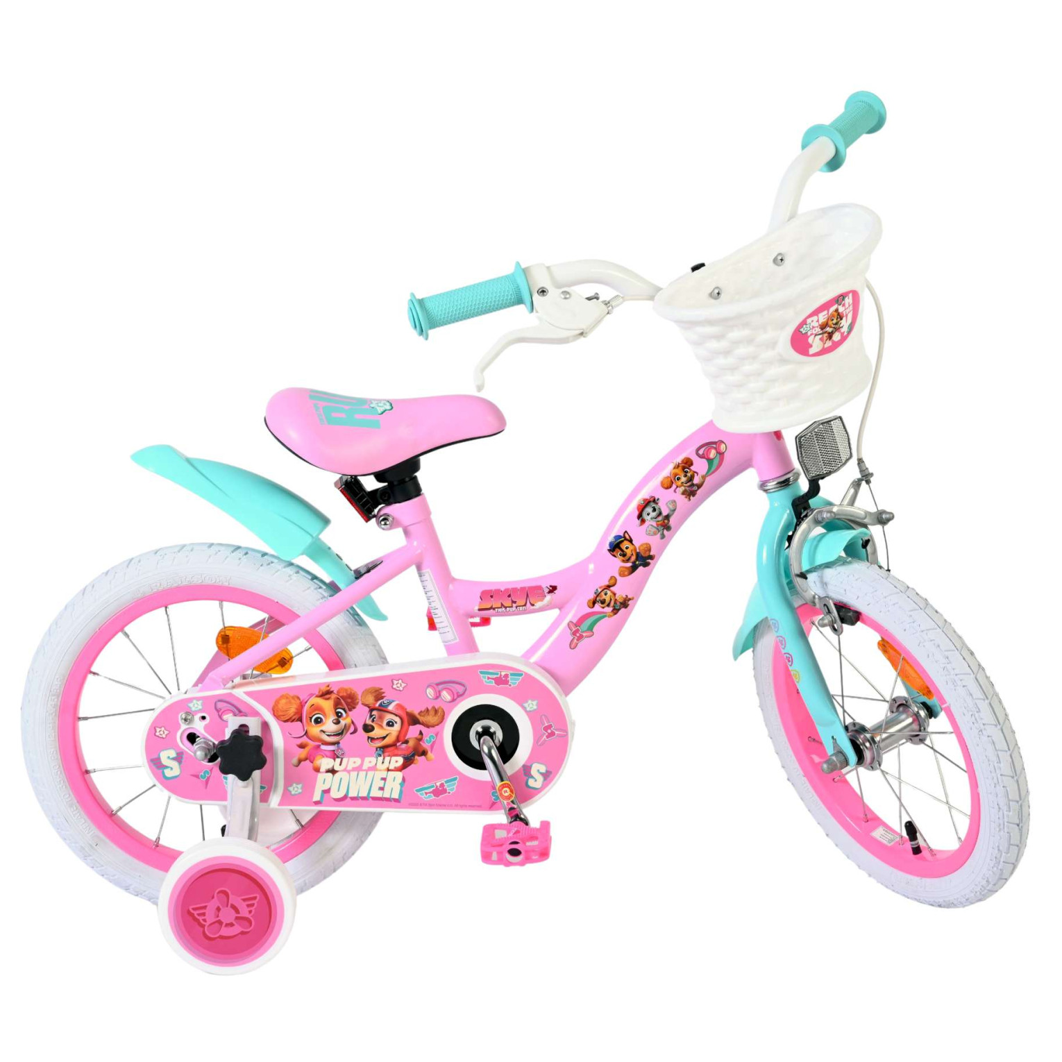 Paw Patrol Fiets - 14 inch - Roze