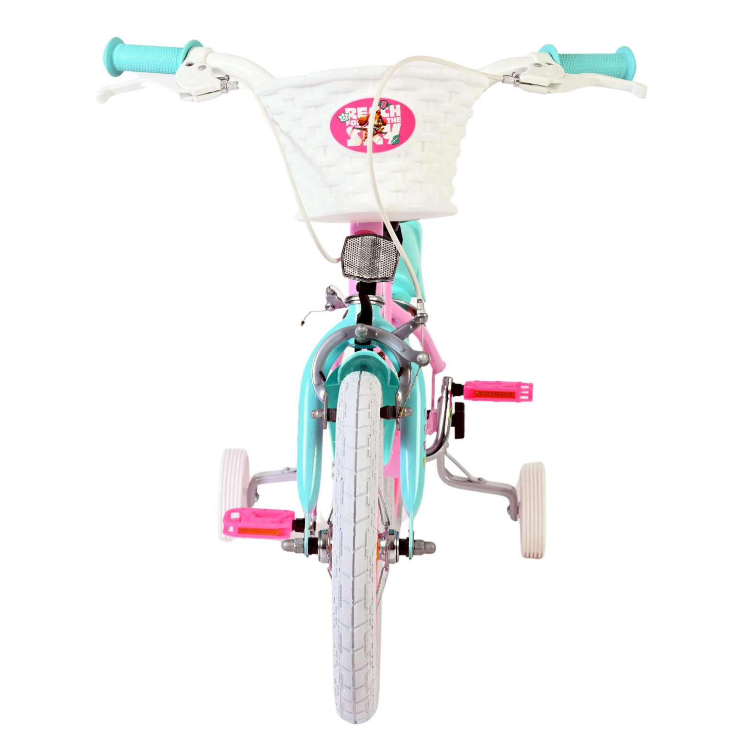 Paw Patrol Fiets - 14 inch - Roze - Twee handremmen