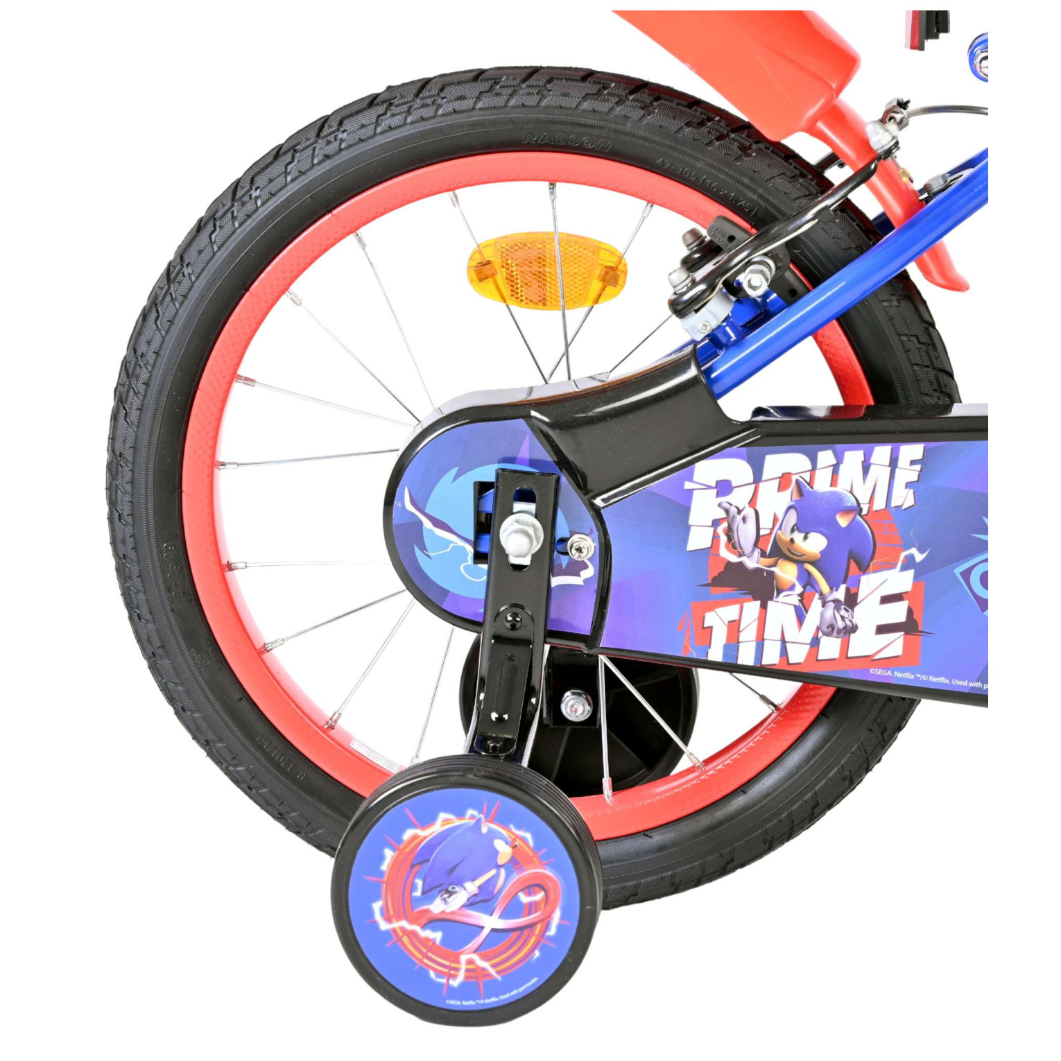 Sonic Fiets - 16 inch - Blauw - Twee handremmen