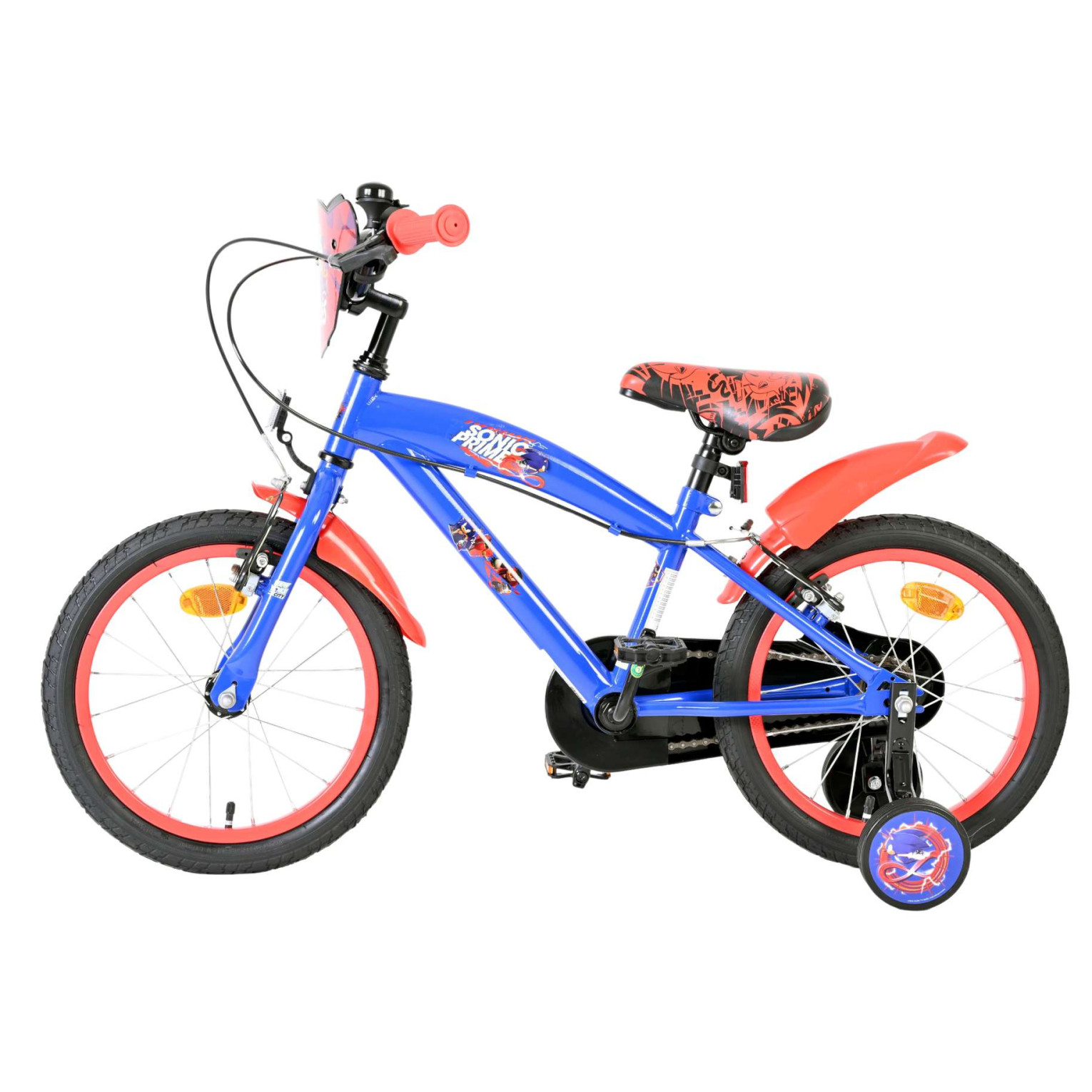 Sonic Fiets - 16 inch - Blauw - Twee handremmen