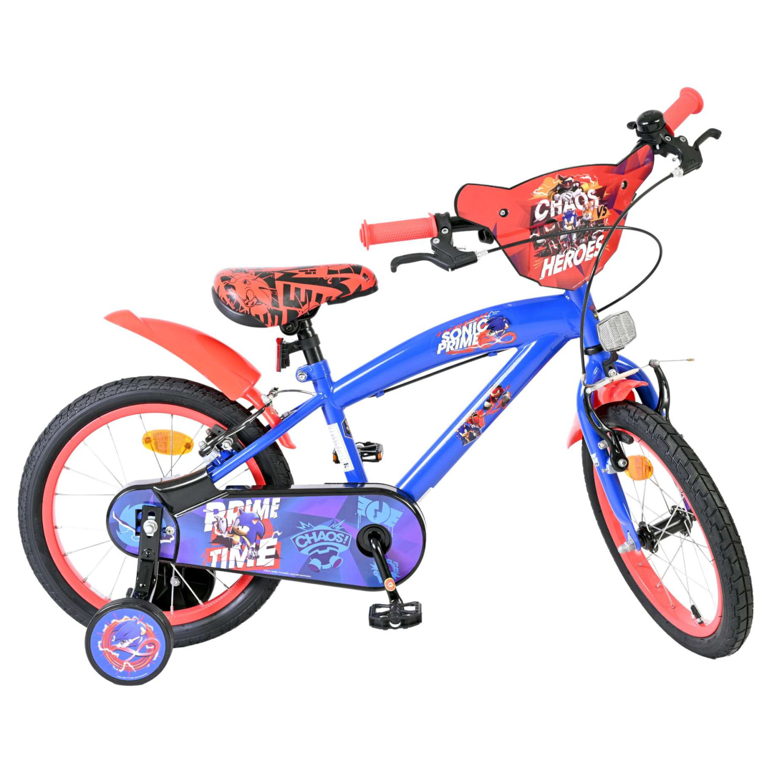 Sonic Fiets - 16 inch - Blauw - Twee handremmen