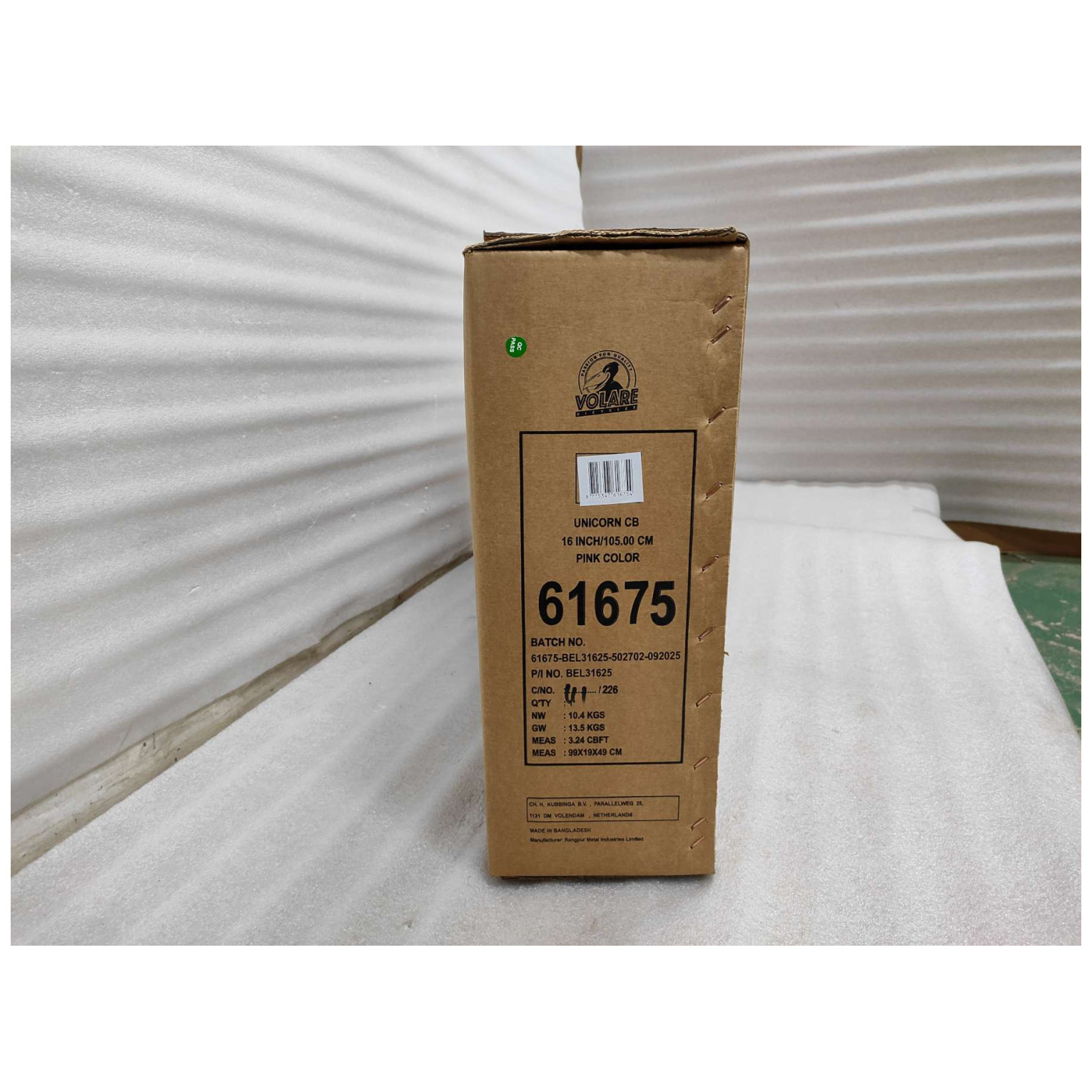 Volare Unicorn Fiets - 16 inch - Roze