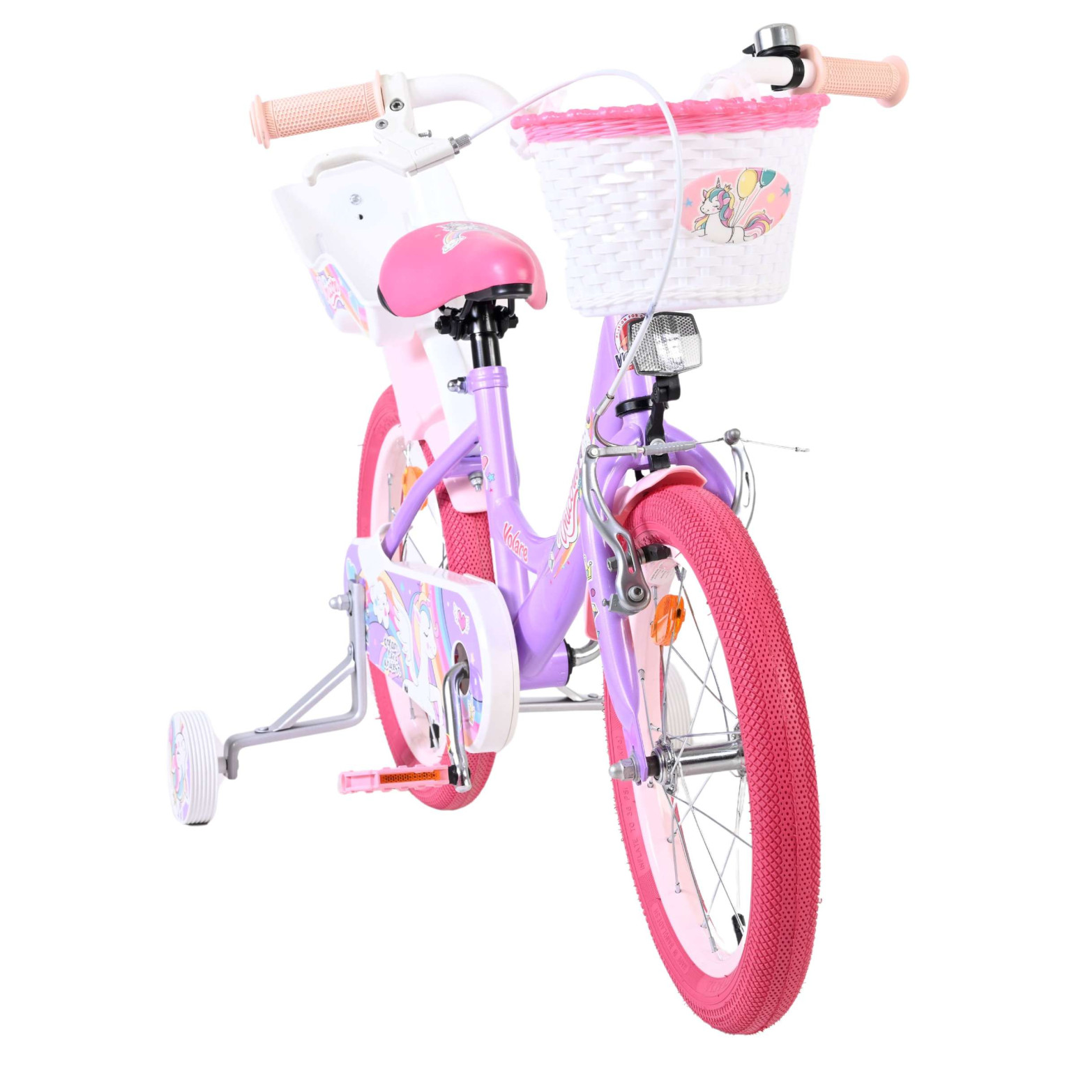 Volare Unicorn Fiets - 16 inch - Paars