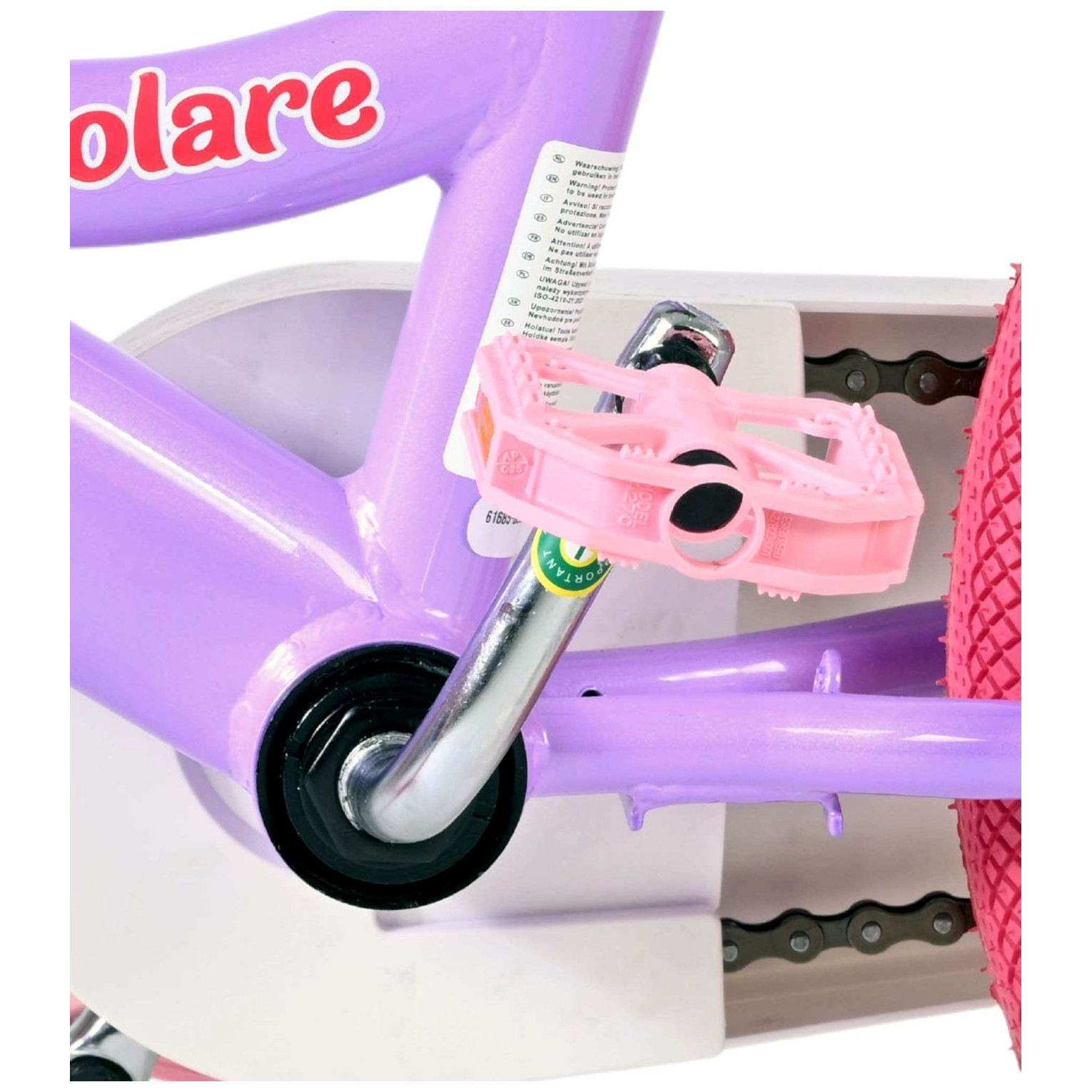 Volare Unicorn Fiets - 16 inch - Paars