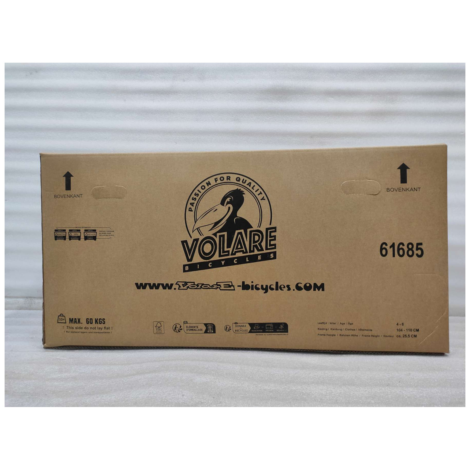 Volare Unicorn Fiets - 16 inch - Paars