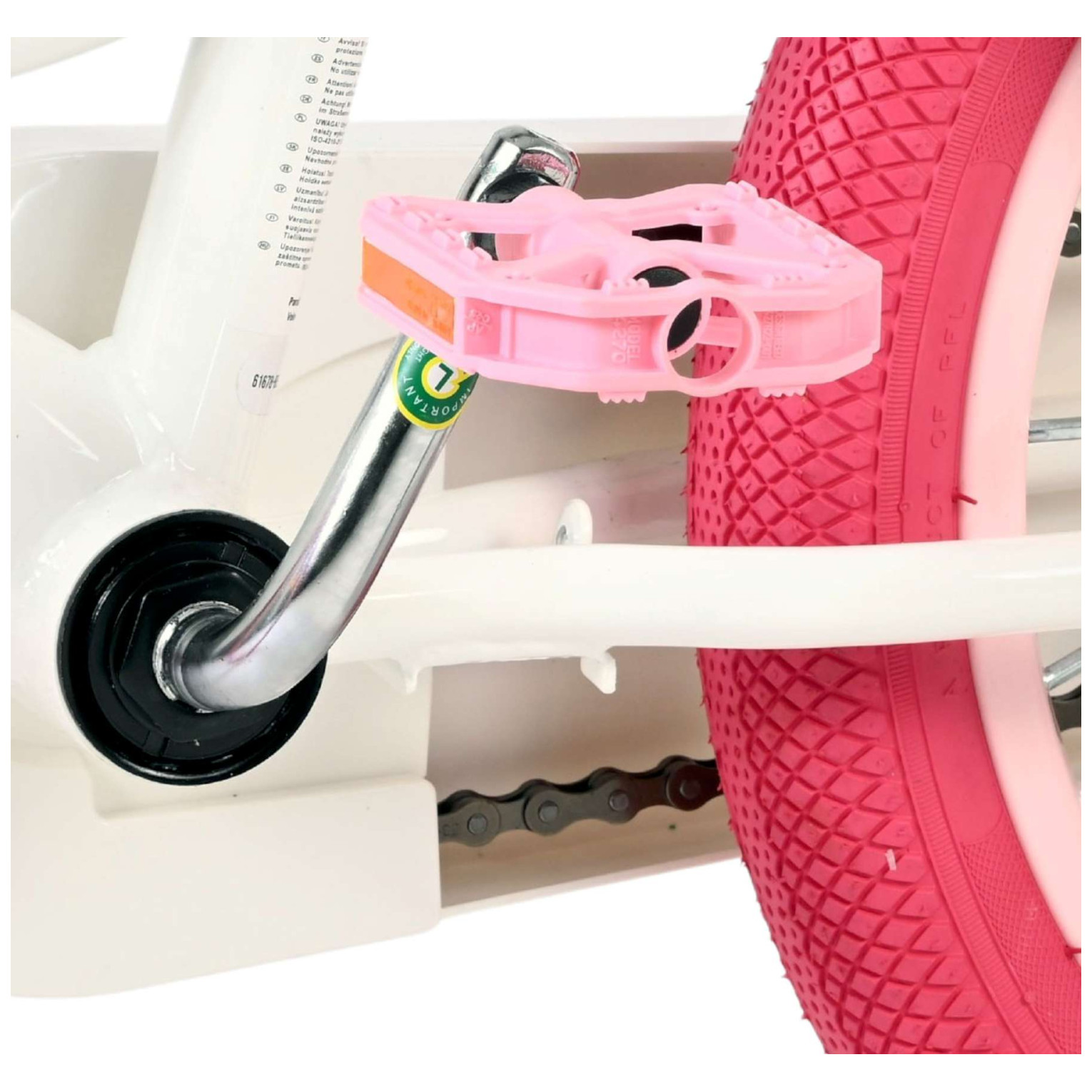 Volare Unicorn Fiets - 16 inch - Wit