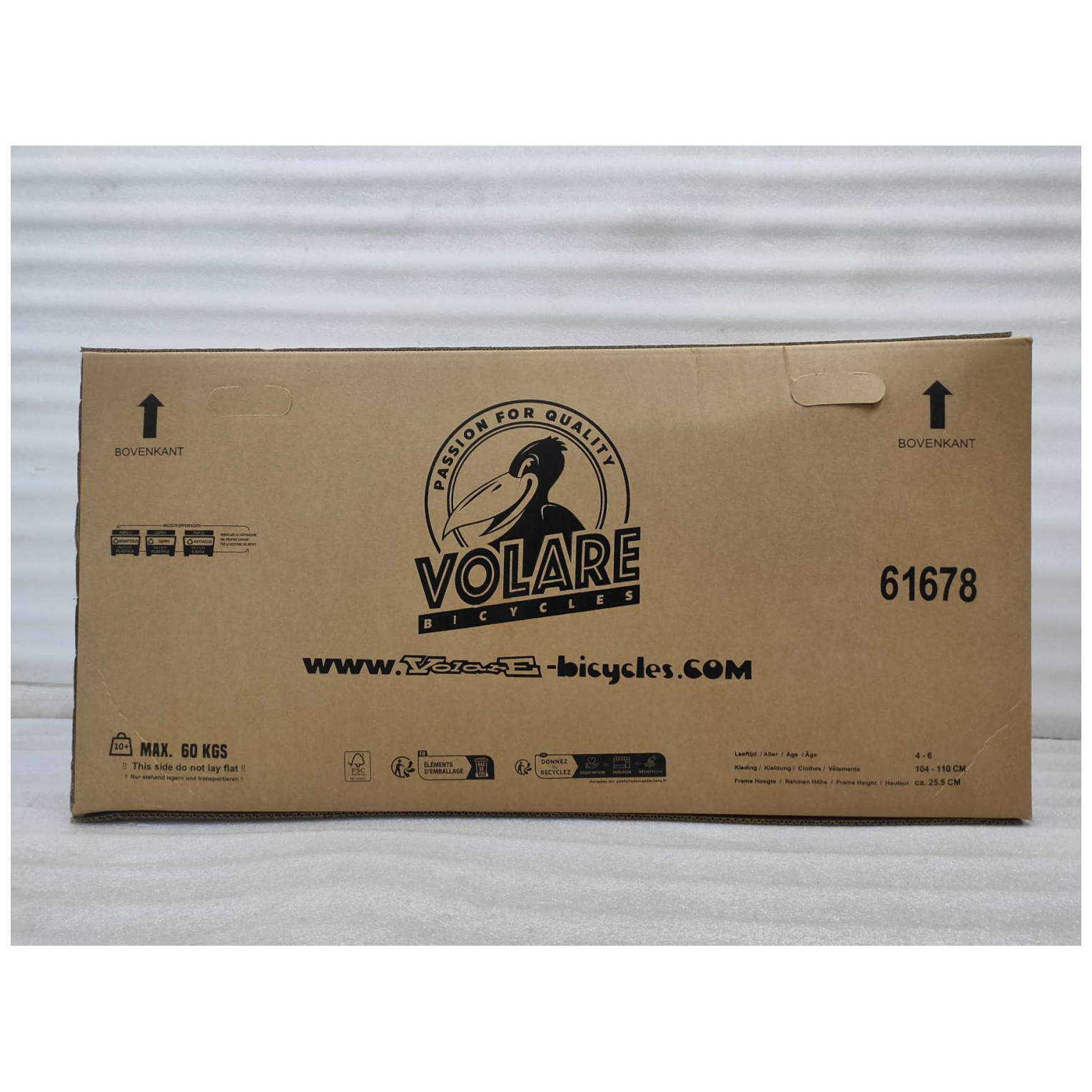 Volare Unicorn Fiets - 16 inch - Wit