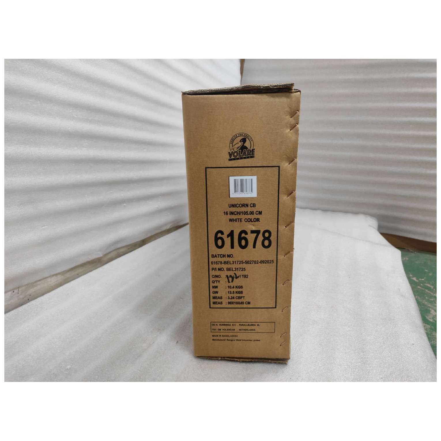 Volare Unicorn Fiets - 16 inch - Wit