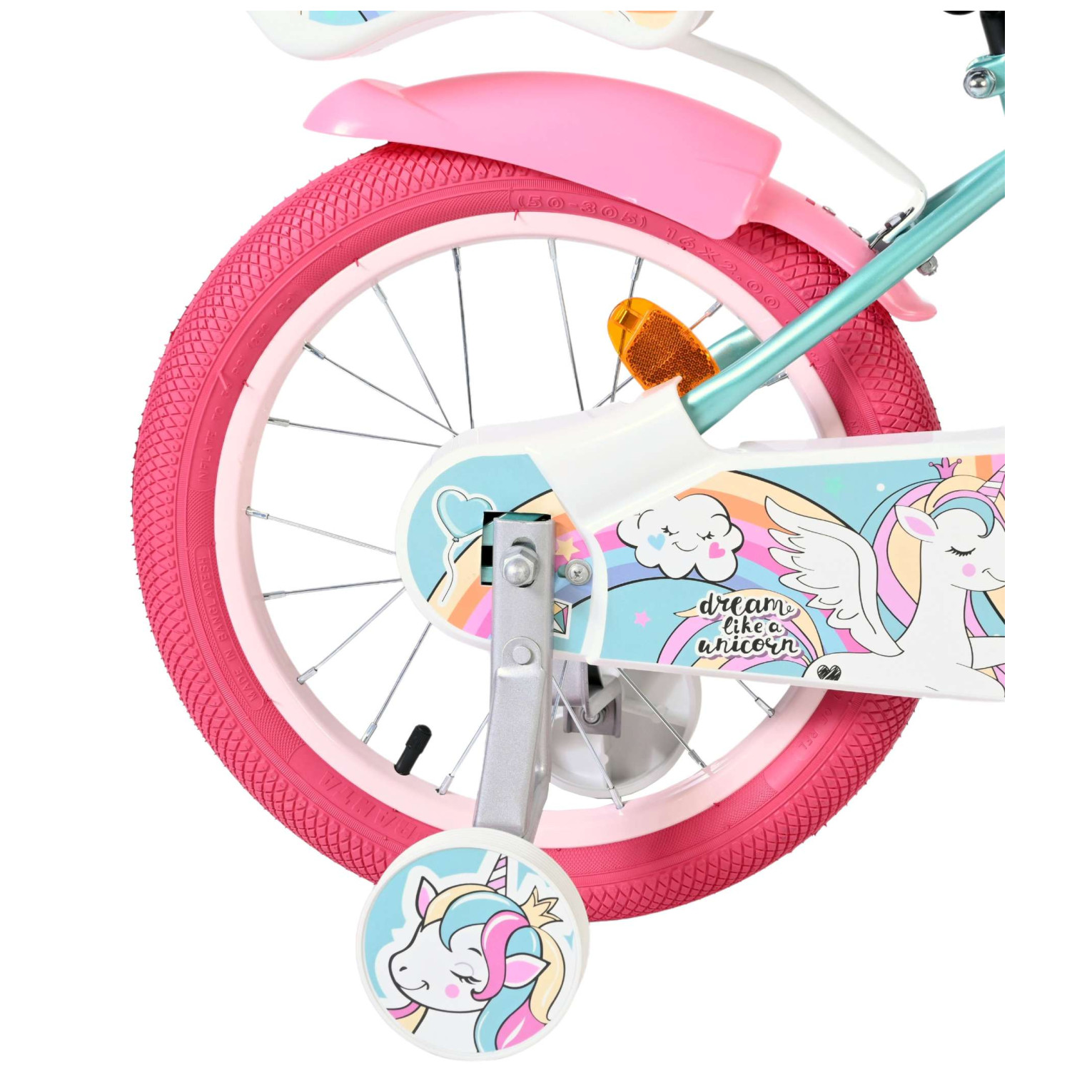 Volare Unicorn Fiets - 16 inch - Groen