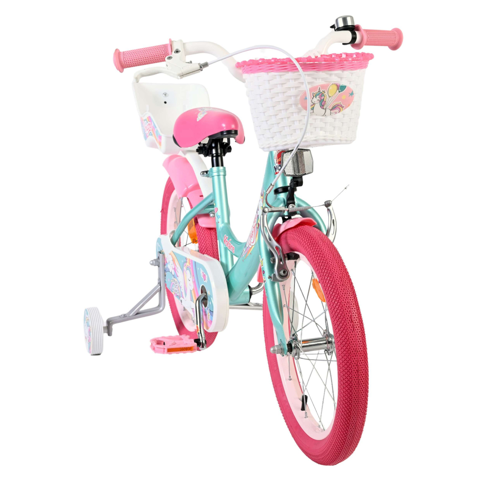 Volare Unicorn Fiets - 16 inch - Groen