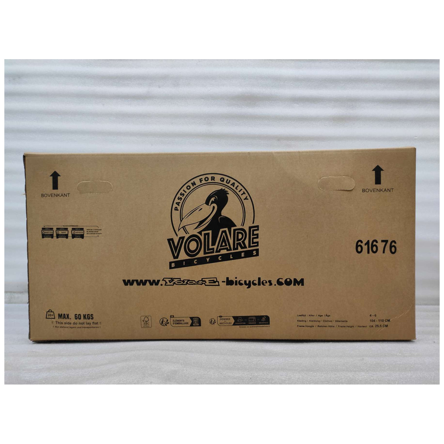 Volare Unicorn Fiets - 16 inch - Roze - Twee Handremmen