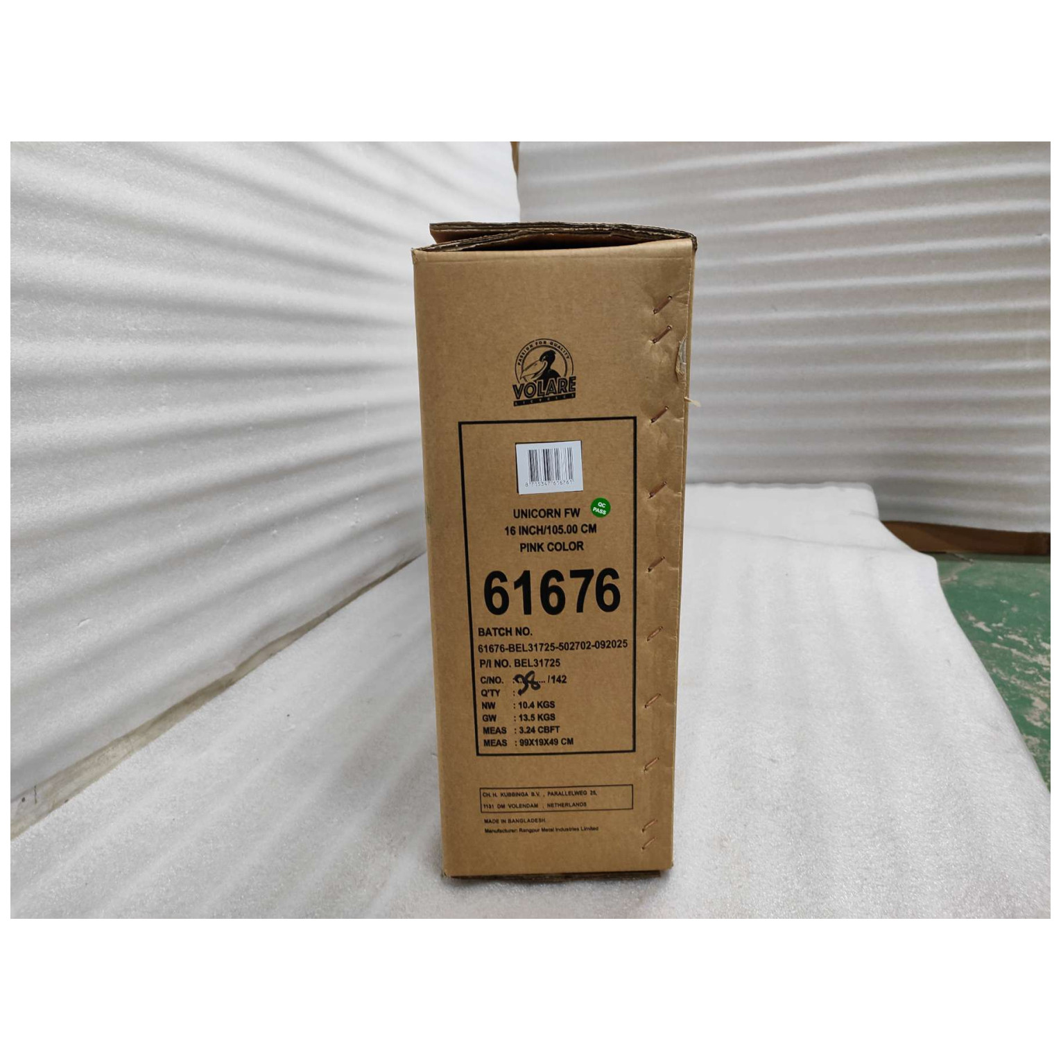 Volare Unicorn Fiets - 16 inch - Roze - Twee Handremmen