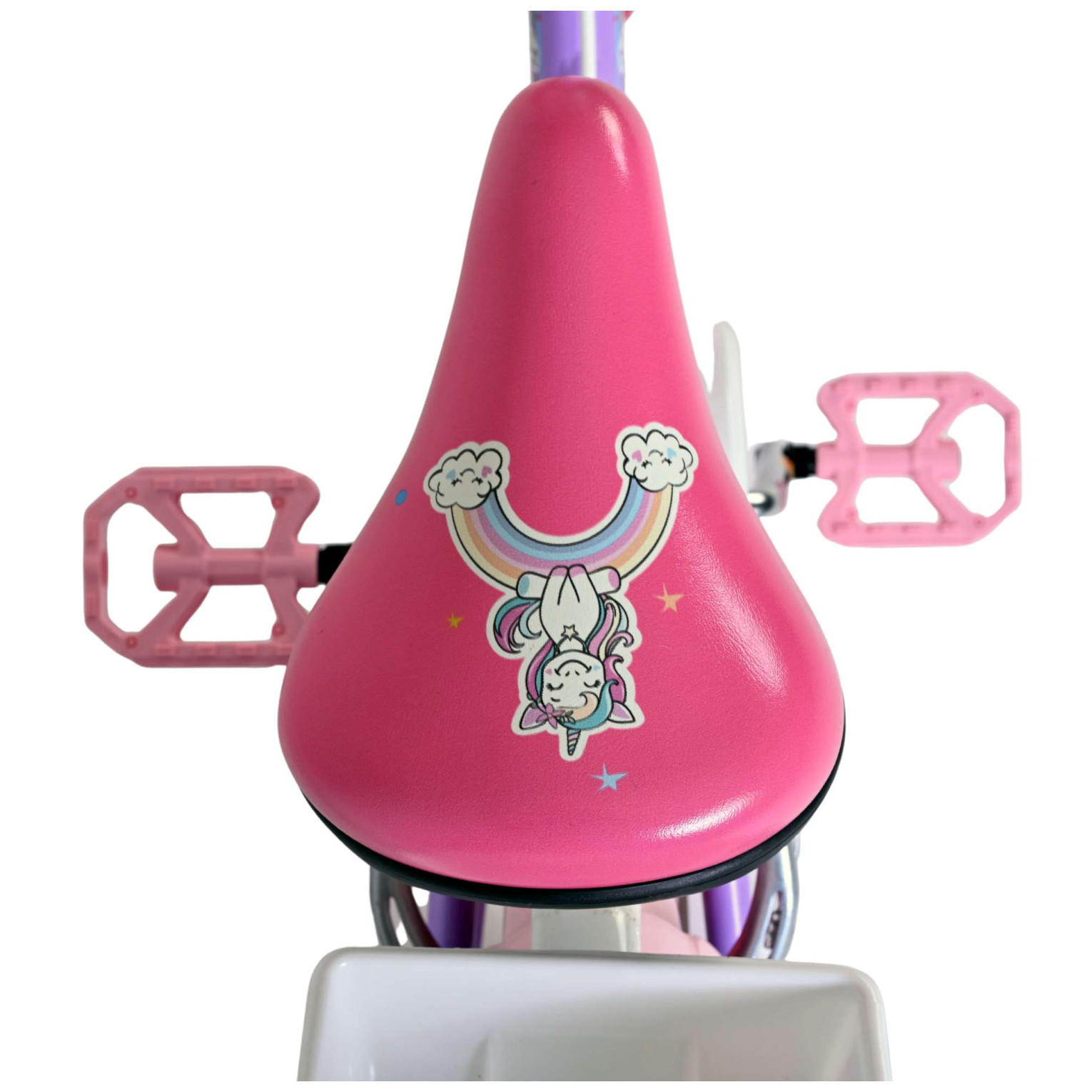 Volare Unicorn Fiets - 16 inch - Paars - Twee Handremmen