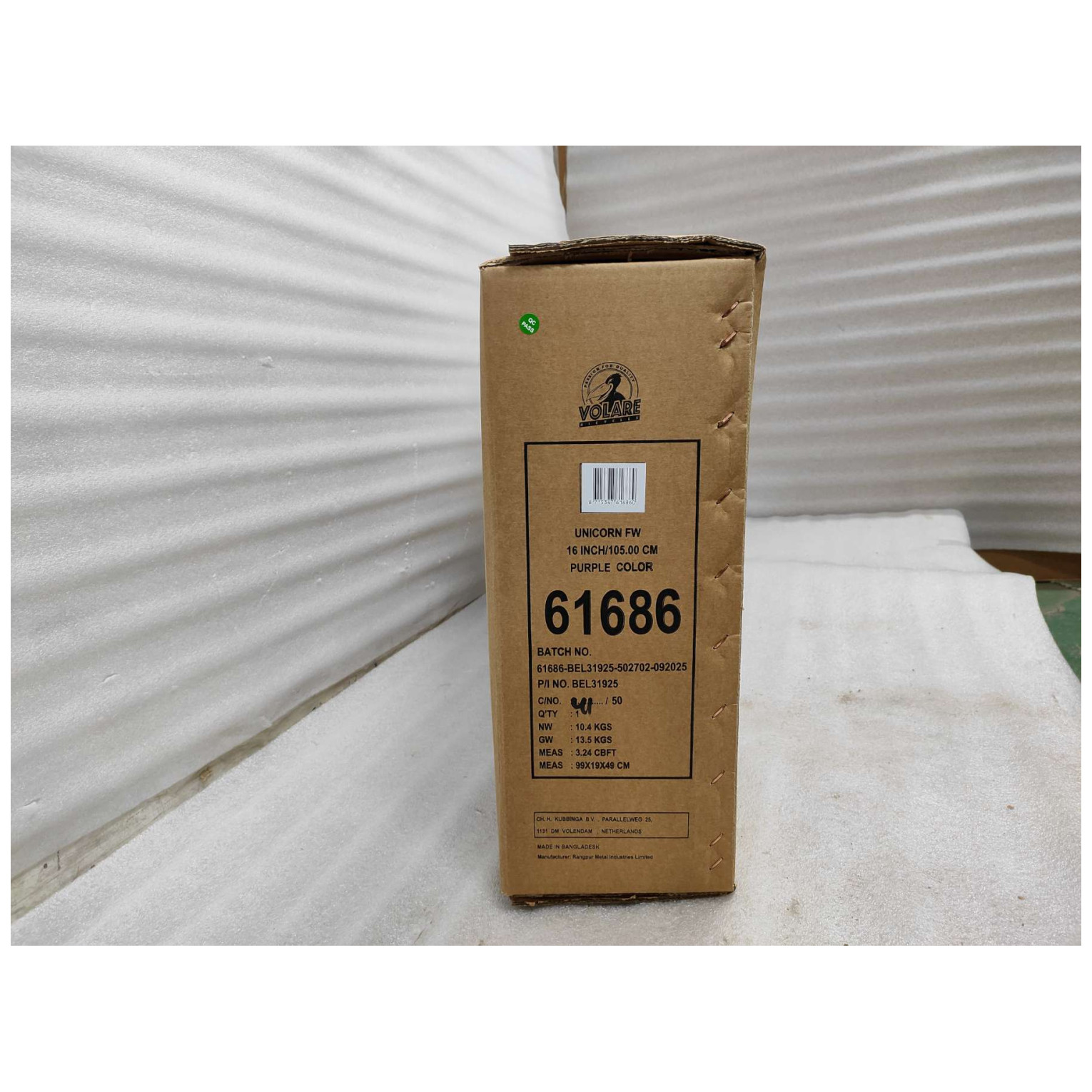 Volare Unicorn Fiets - 16 inch - Paars - Twee Handremmen