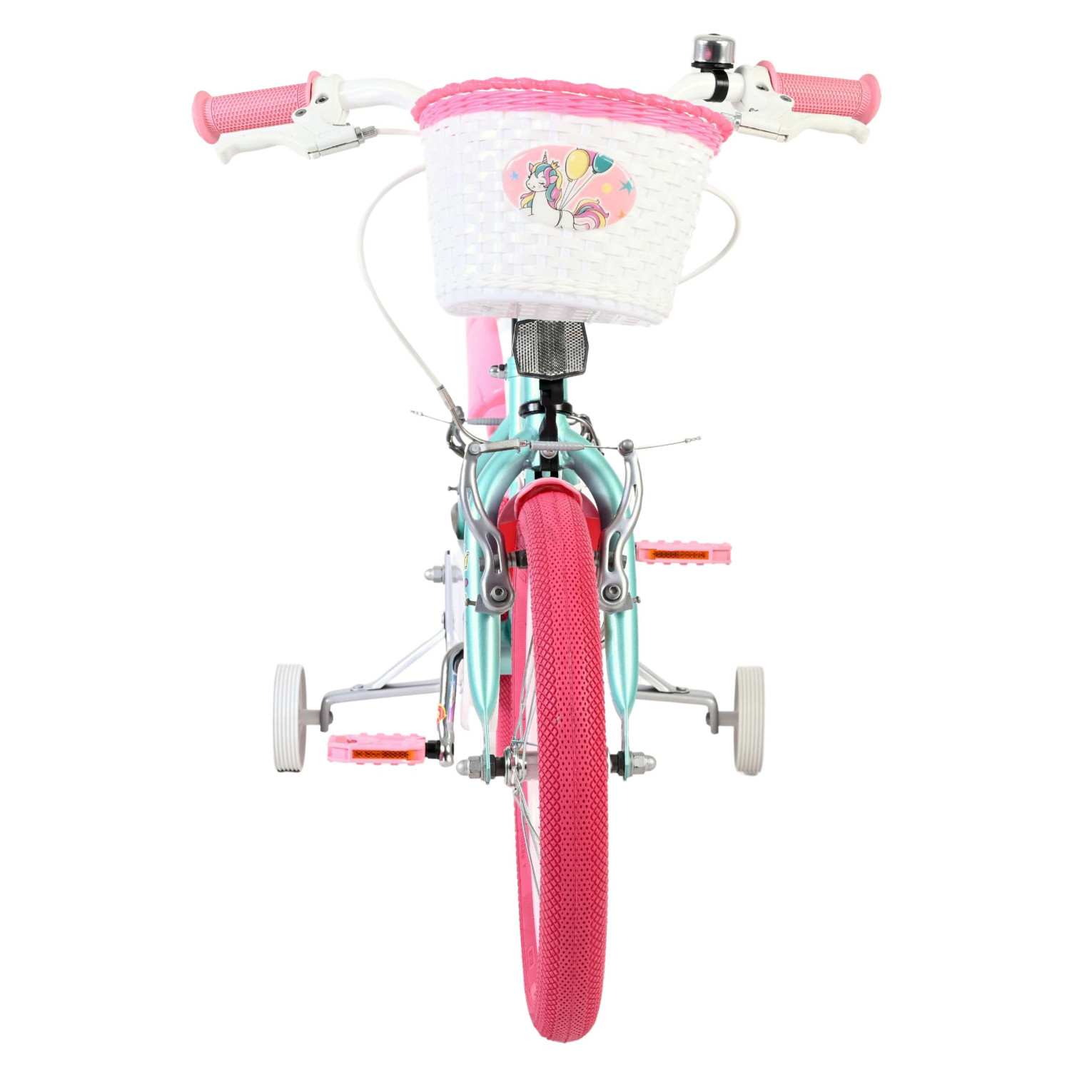 Volare Unicorn Fiets - 16 inch - Groen - Twee Handremmen