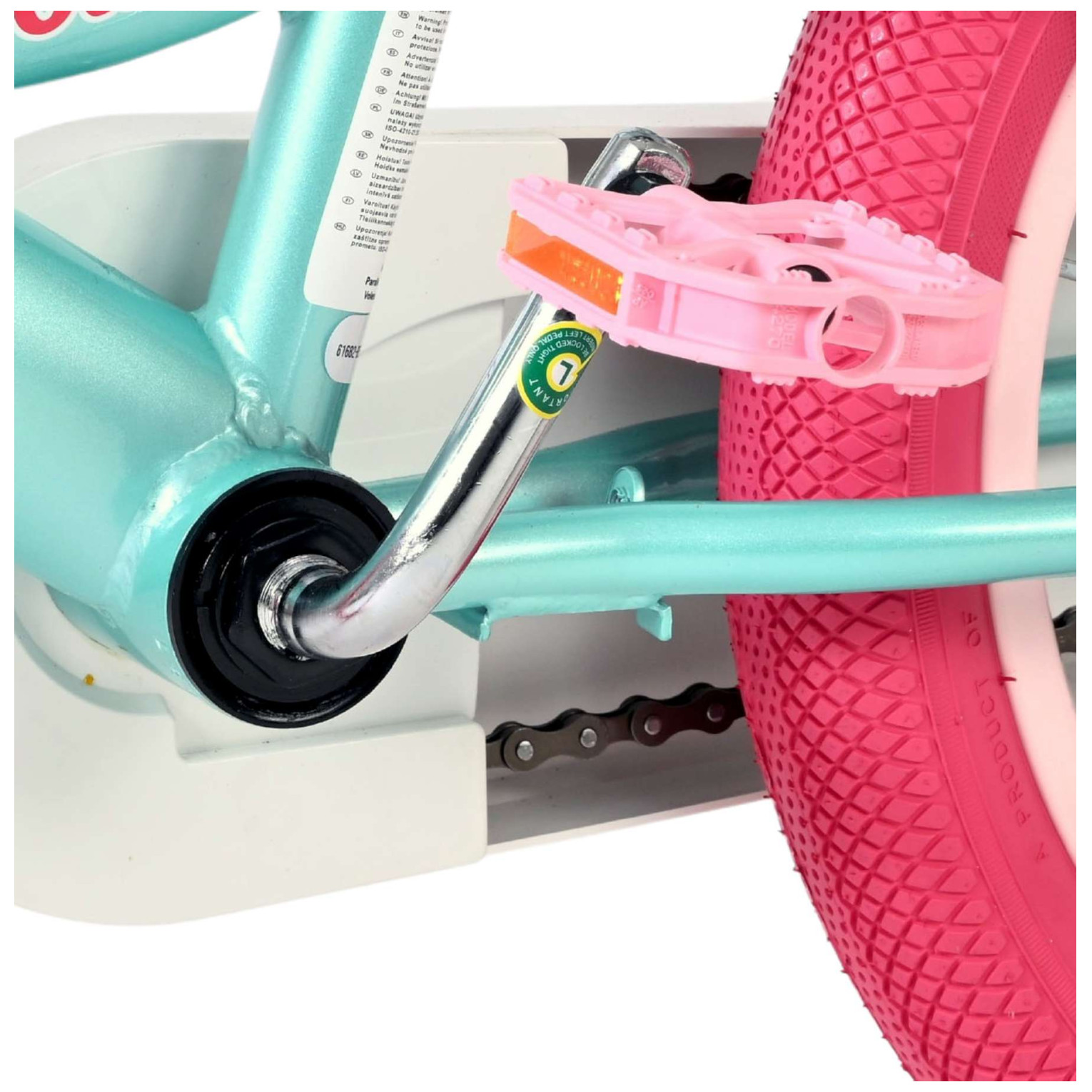 Volare Unicorn Fiets - 16 inch - Groen - Twee Handremmen