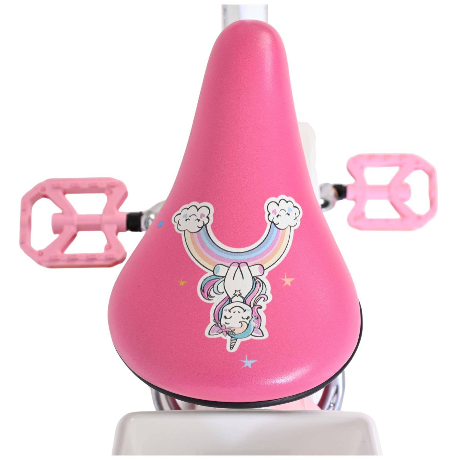 Volare Unicorn Fiets - 16 inch - Wit - Twee Handremmen