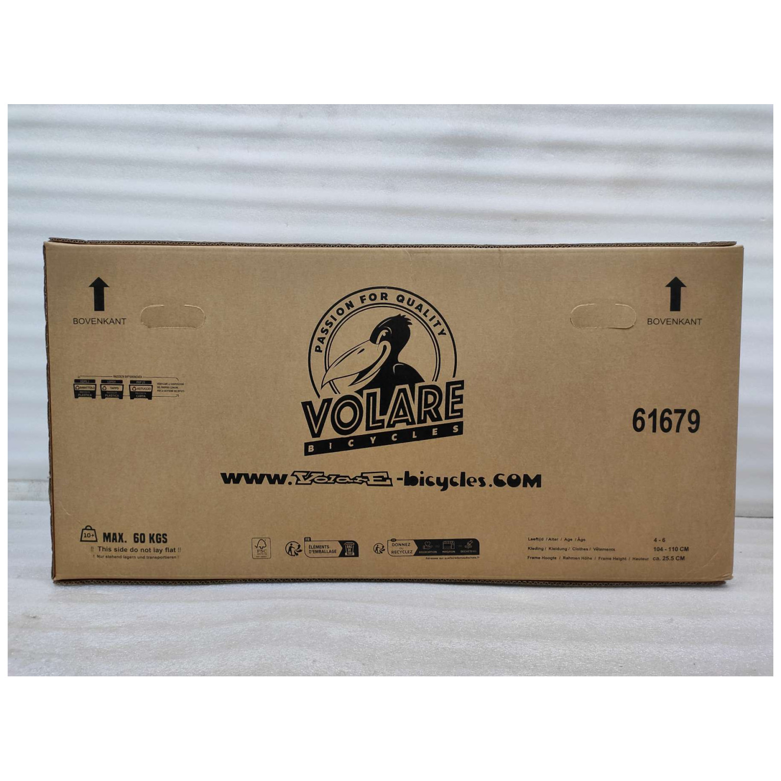 Volare Unicorn Fiets - 16 inch - Wit - Twee Handremmen