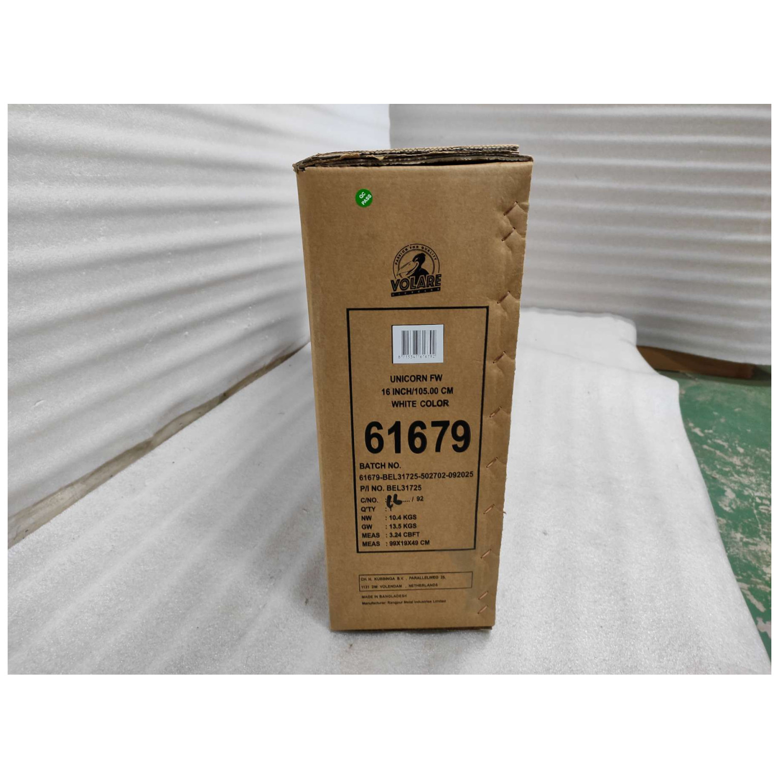 Volare Unicorn Fiets - 16 inch - Wit - Twee Handremmen