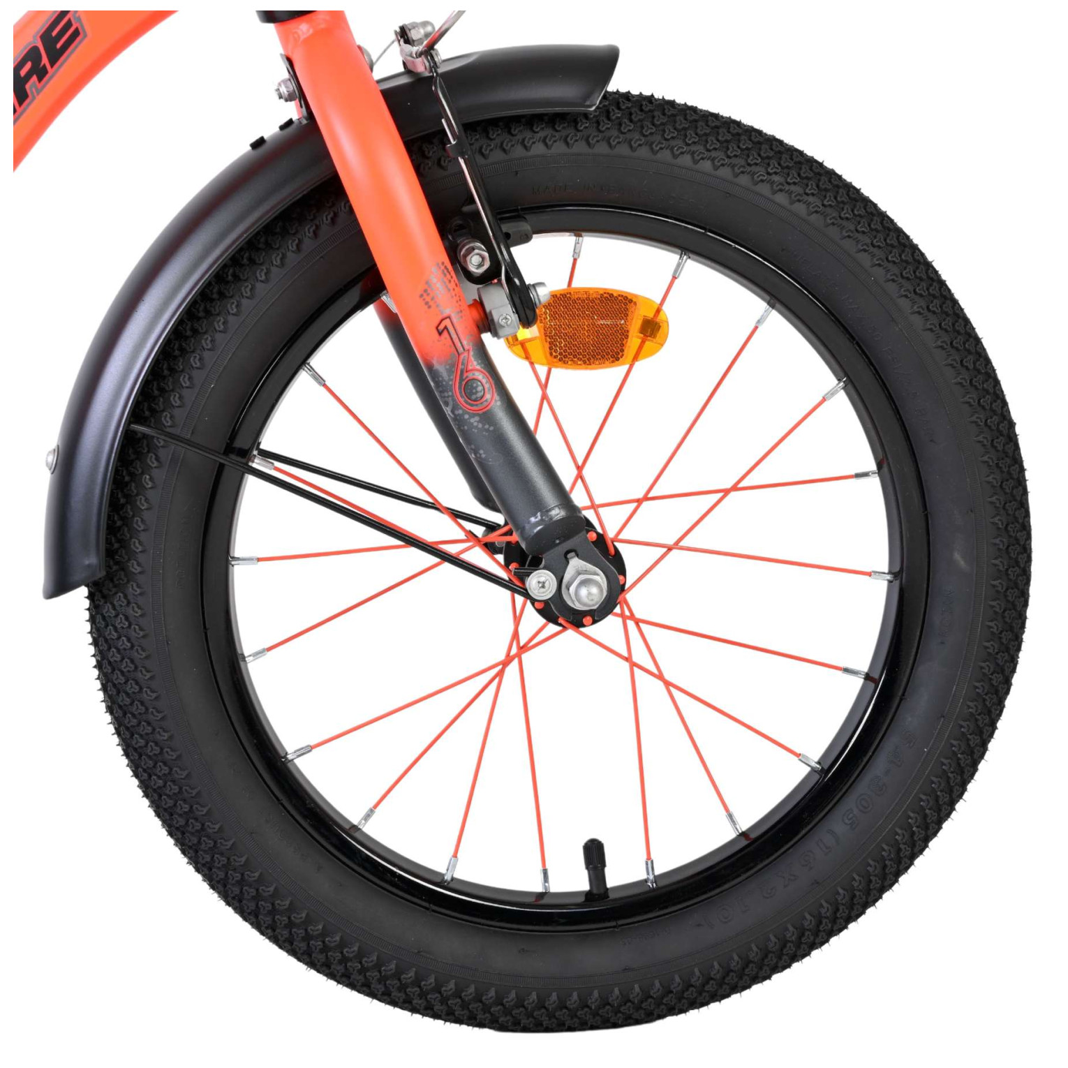 Volare Thombike Fiets - 16 inch - Oranje Grijs