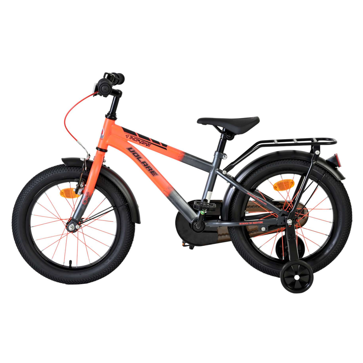 Volare Thombike Fiets - 16 inch - Oranje Grijs