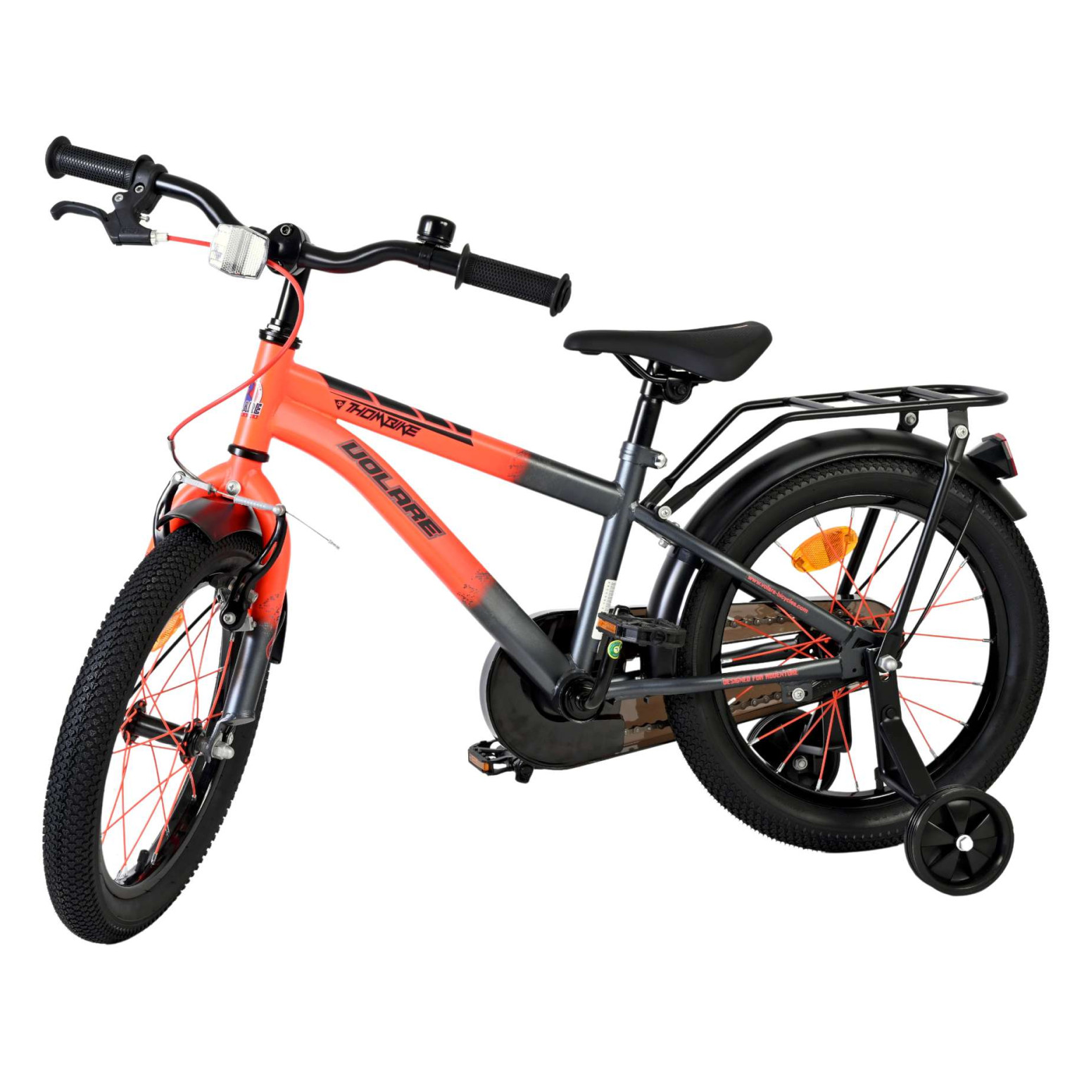 Volare Thombike Fiets - 16 inch - Oranje Grijs