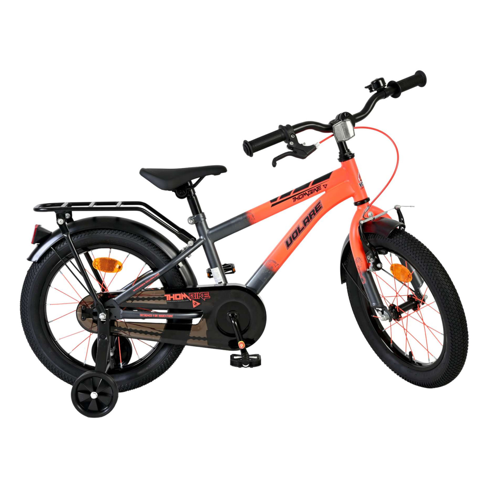Volare Thombike Fiets - 16 inch - Oranje Grijs