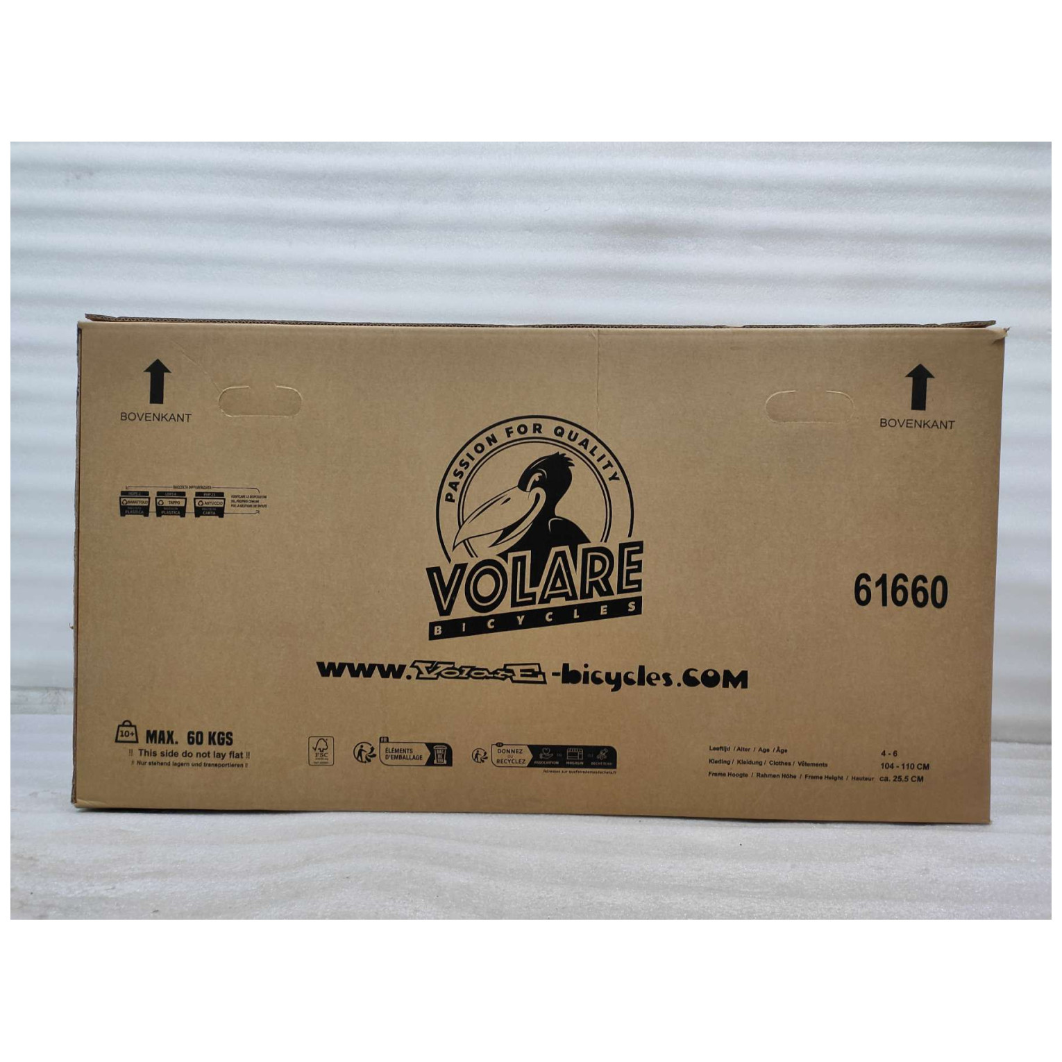 Volare Thombike Fiets - 16 inch - Oranje Grijs