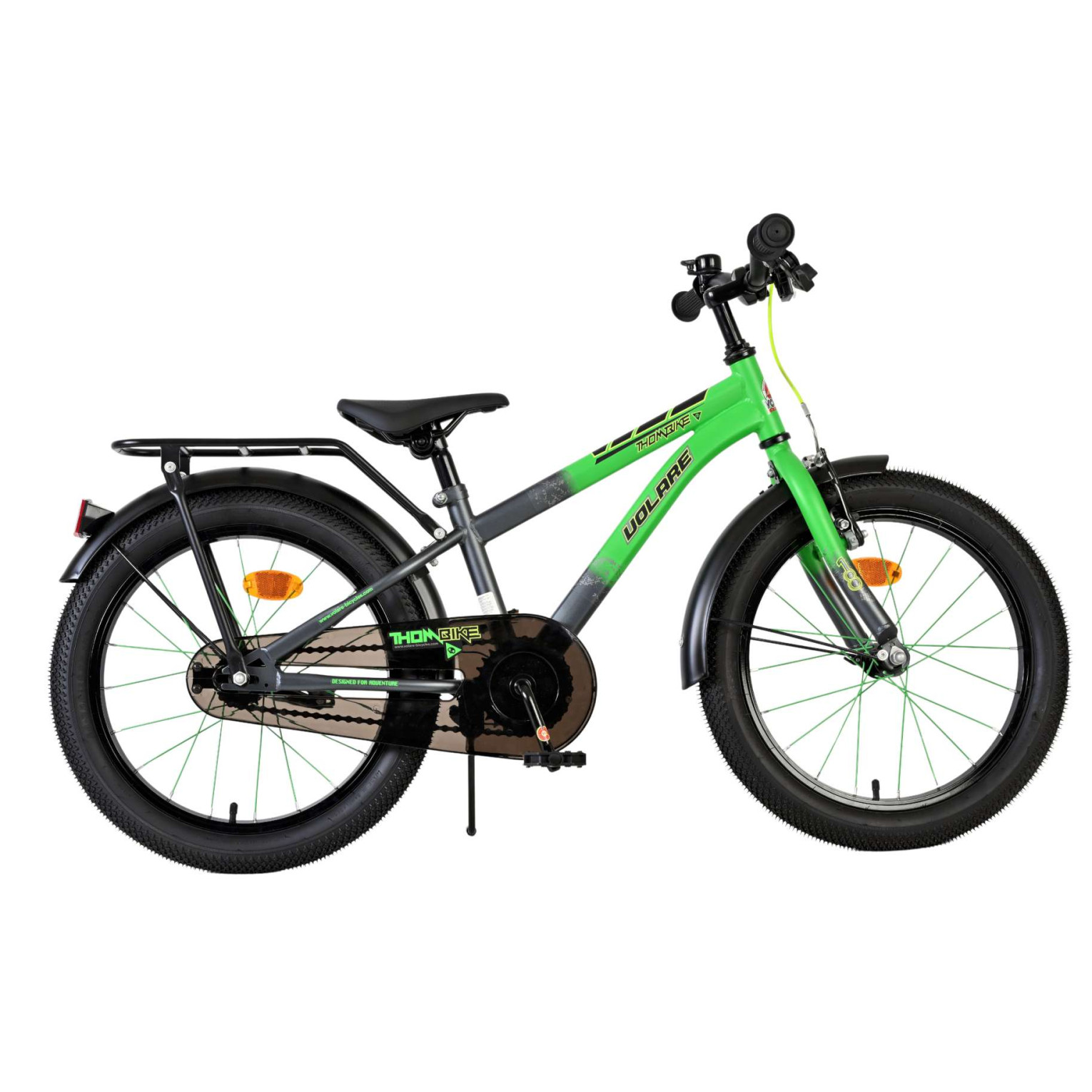 Volare Thombike Fiets - 18 inch - Groen Grijs