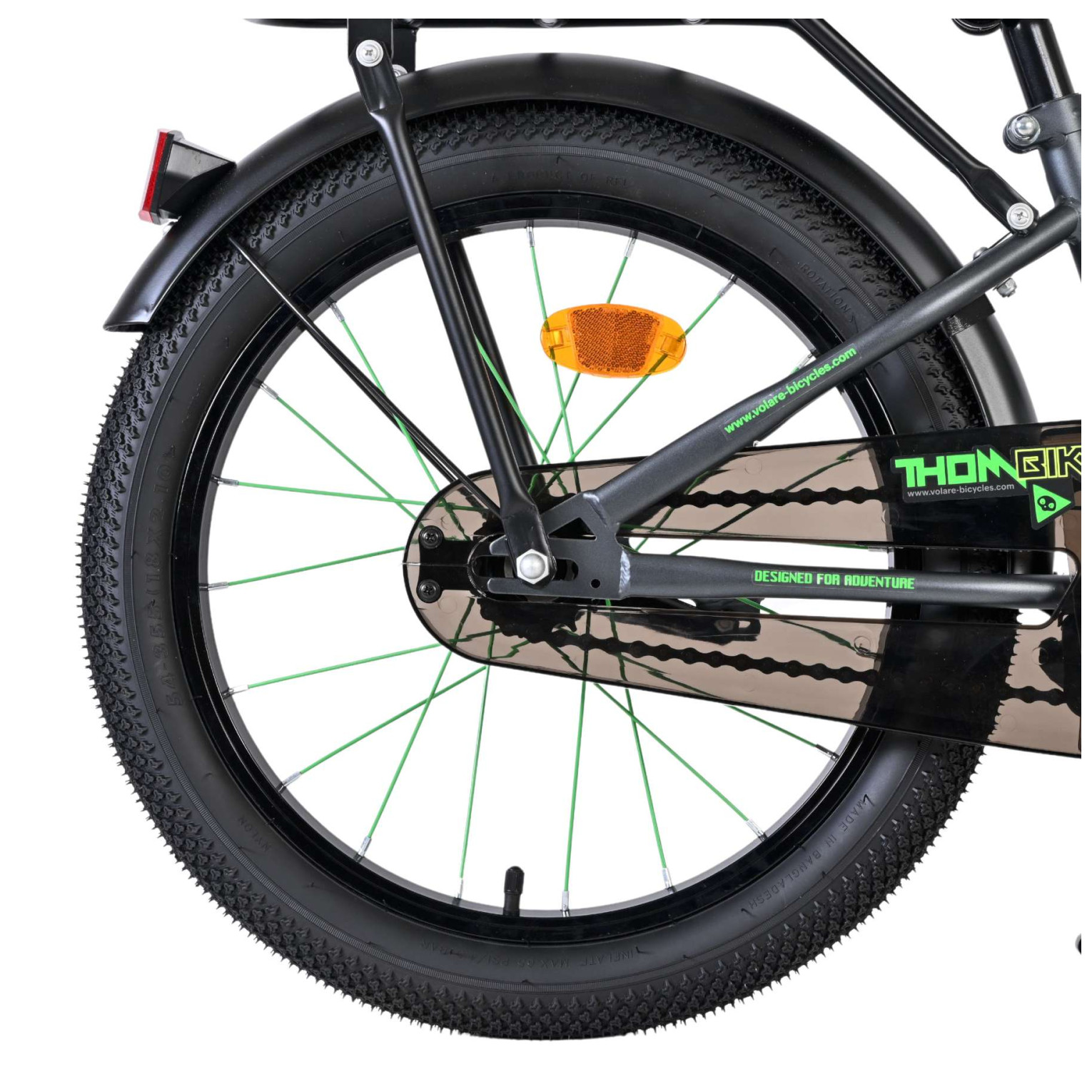 Volare Thombike Fiets - 18 inch - Groen Grijs