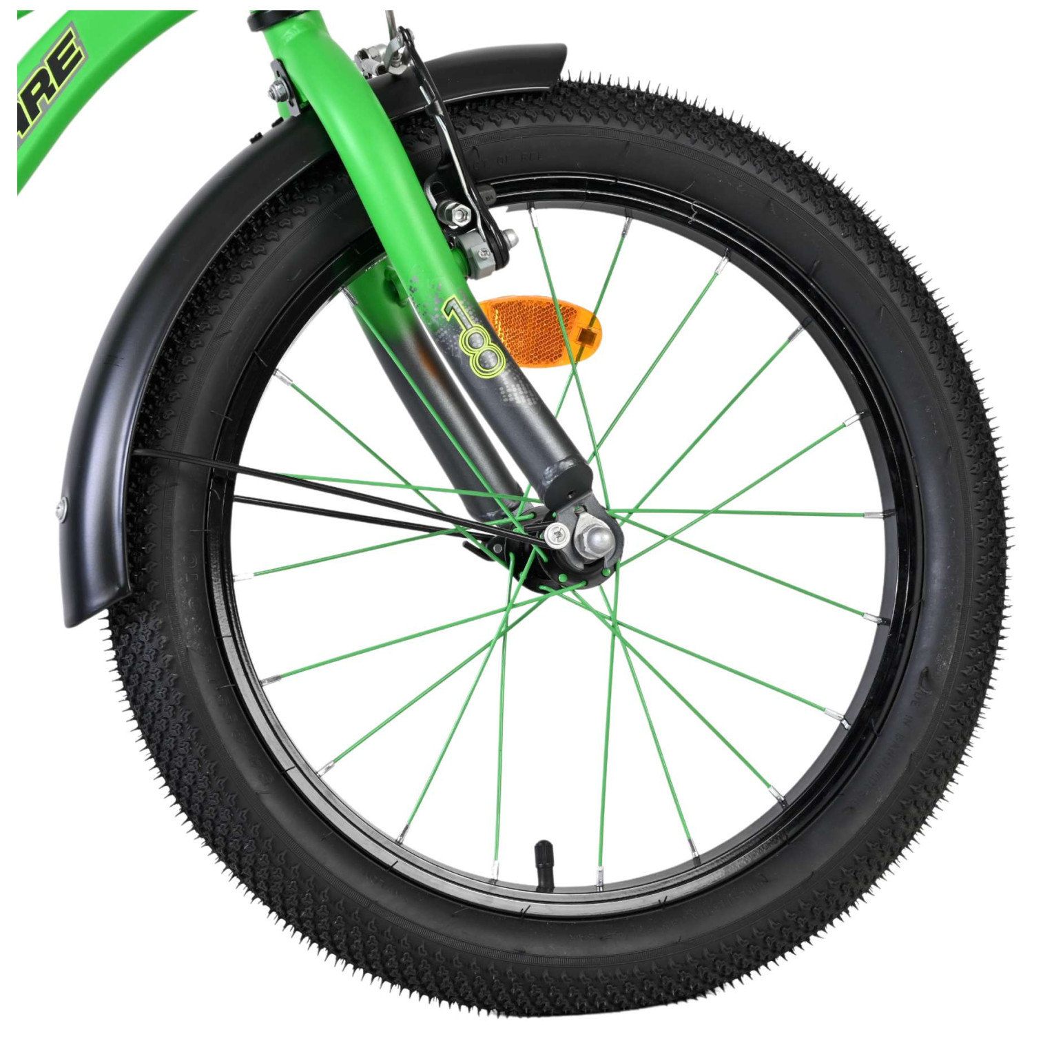 Volare Thombike Fiets - 18 inch - Groen Grijs