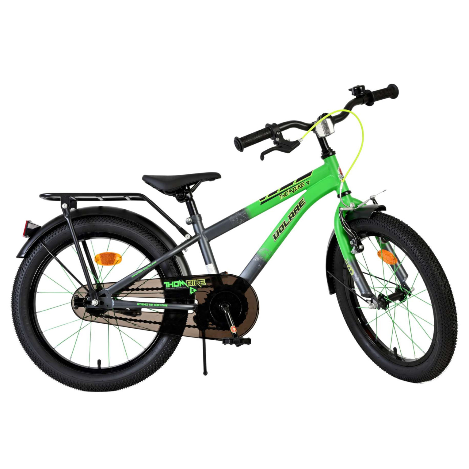 Volare Thombike Fiets - 18 inch - Groen Grijs