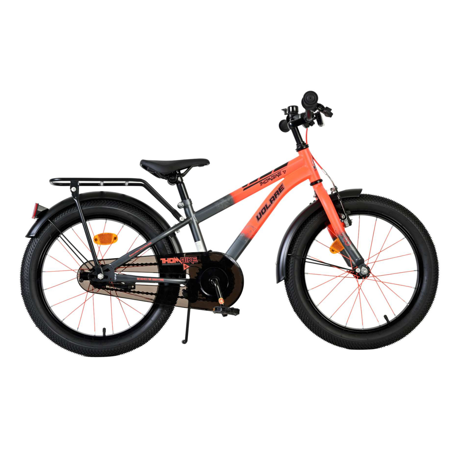 Volare Thombike Fiets - 18 inch - Oranje Grijs