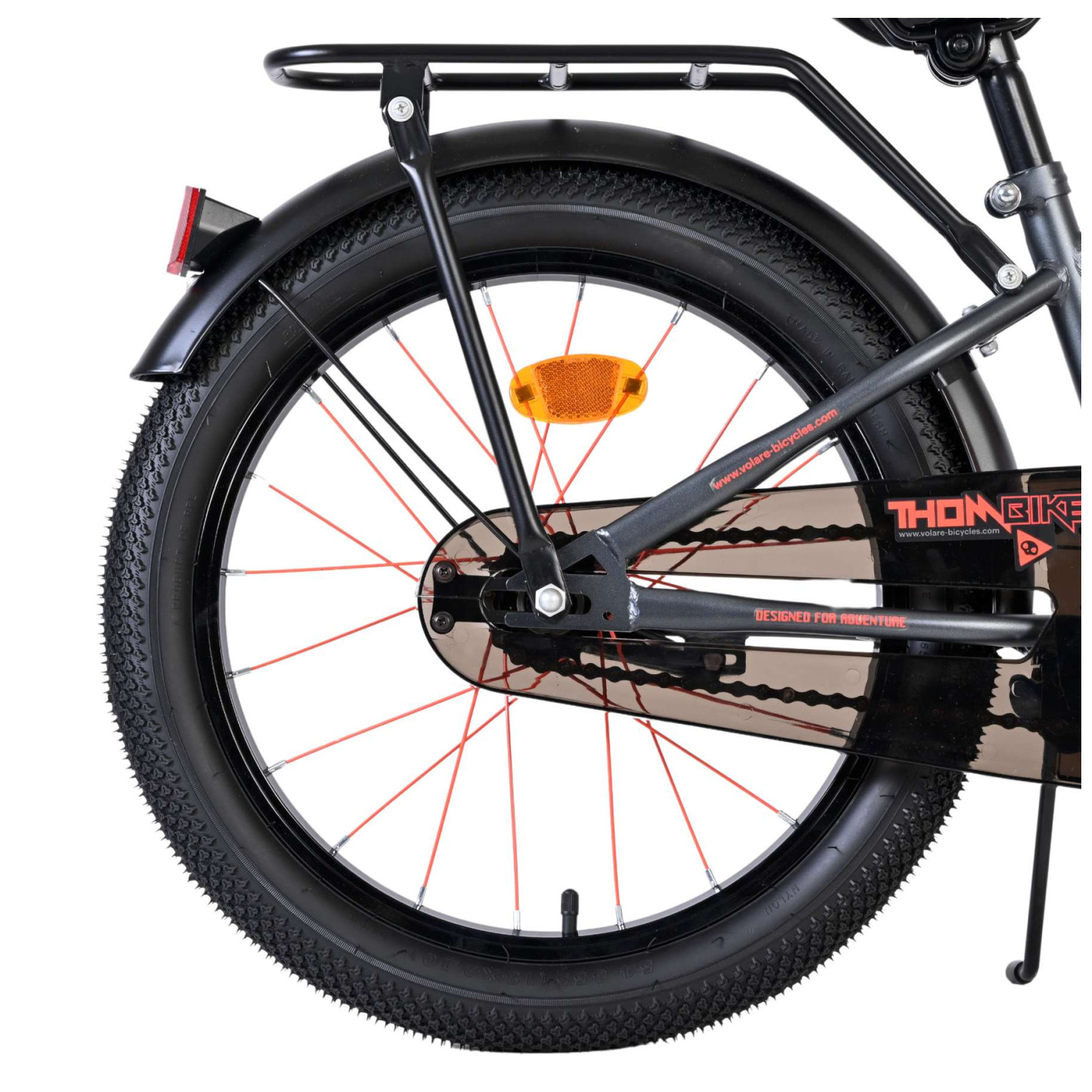 Volare Thombike Fiets - 18 inch - Oranje Grijs