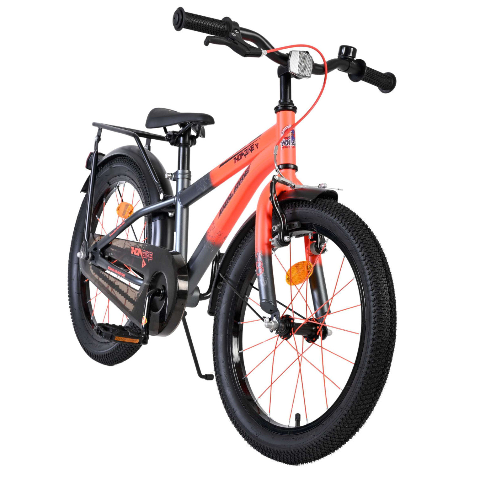 Volare Thombike Fiets - 18 inch - Oranje Grijs