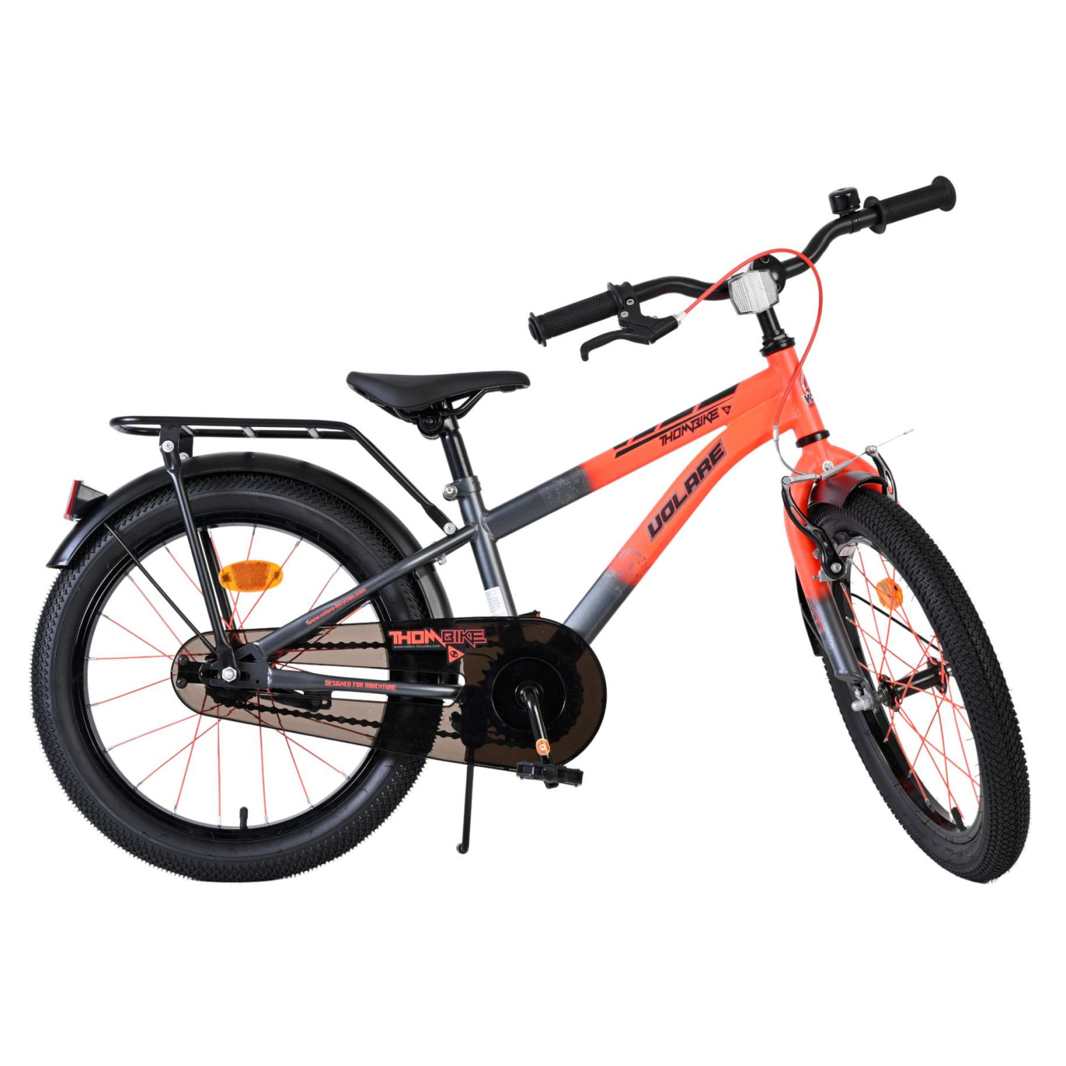 Volare Thombike Fiets - 18 inch - Oranje Grijs