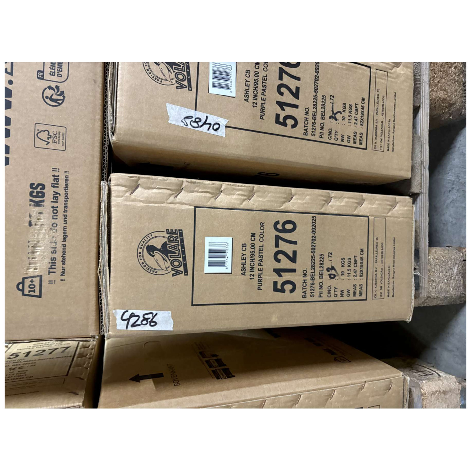 Volare Ashley Fiets - 12 inch - Lila