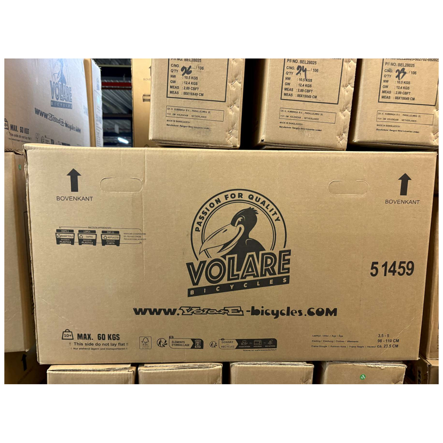 Volare Ashley Fiets - 14 inch - Zwart