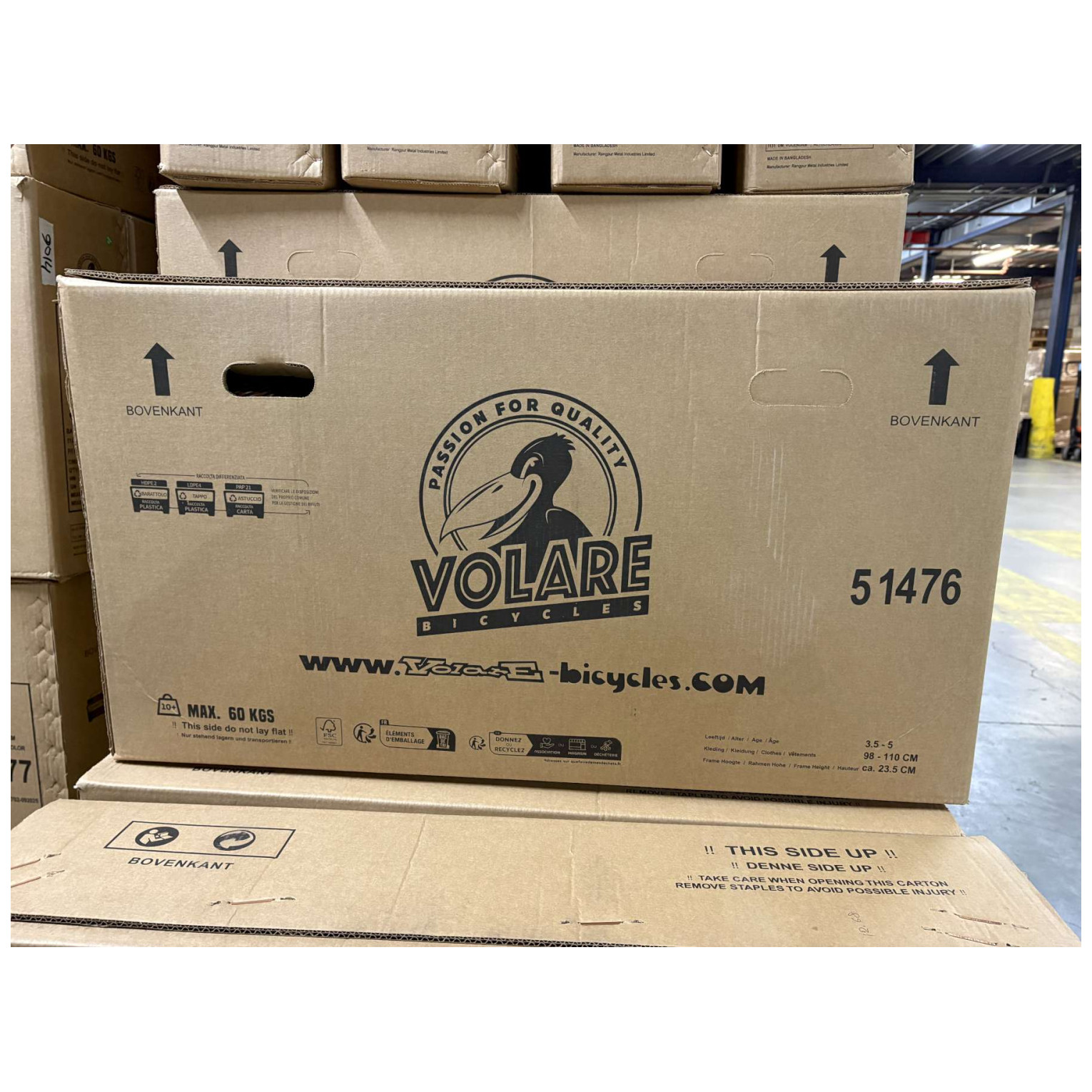 Volare Ashley Fiets - 14 inch - Lila