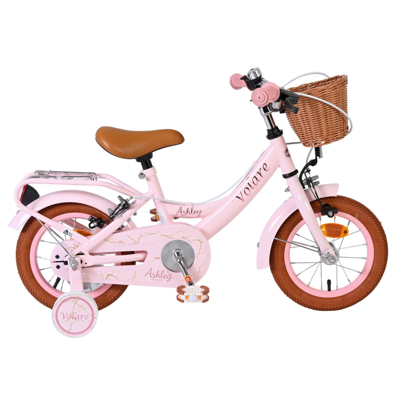 Volare Ashley Fiets - 12 inch - Roze - Twee handremmen